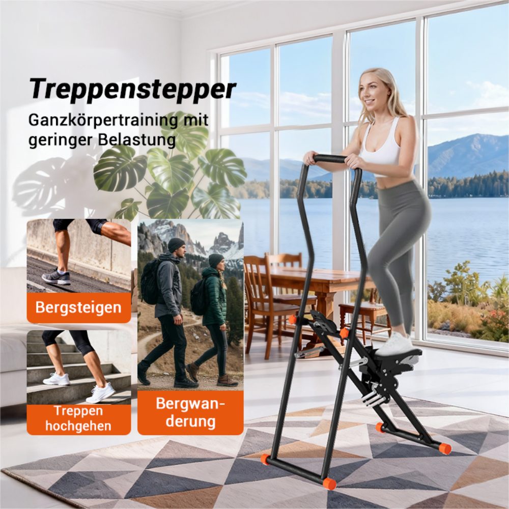 LONTEK Stepper Klappbarer Stepper mit 3 Widerstandsstufen (1-tlg), 150 kg Belastbarkeit, LED-Display