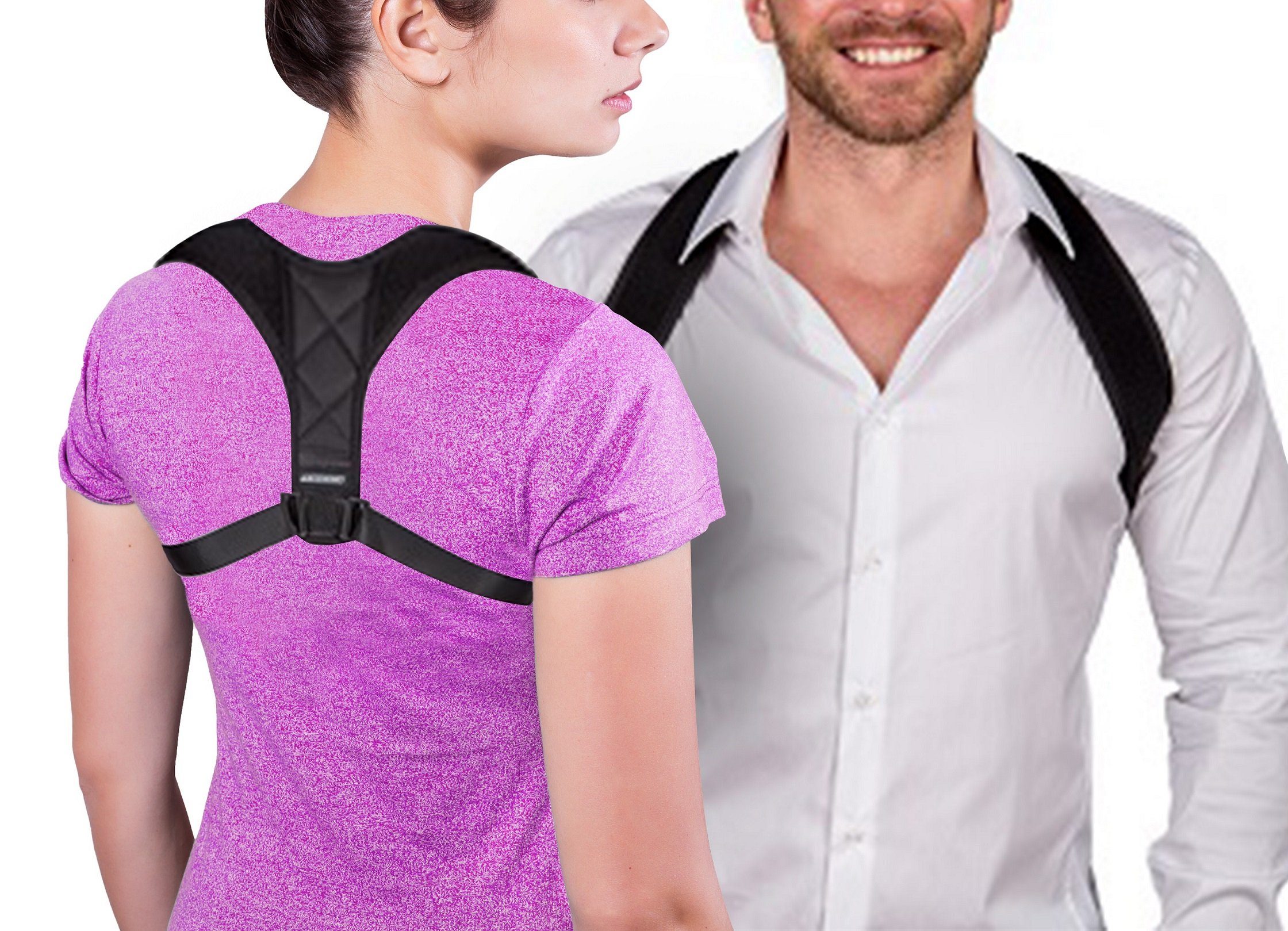 AEROBATICS Haltungskorrektur,Starker Aber Komfortabeler Rückenstabilisator für Männer Frauen Haltungstrainer Hilfe Rückenschulter Schmerzlinderung