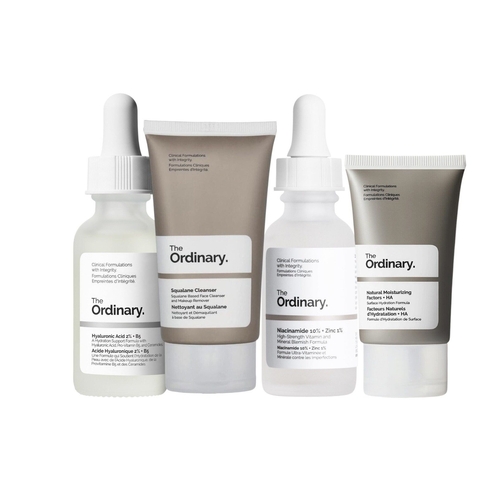 Gesichtspflege-Set Hyaluronic Acid, Niacinamide, Natural Moisturizing, Squalane Cleanser