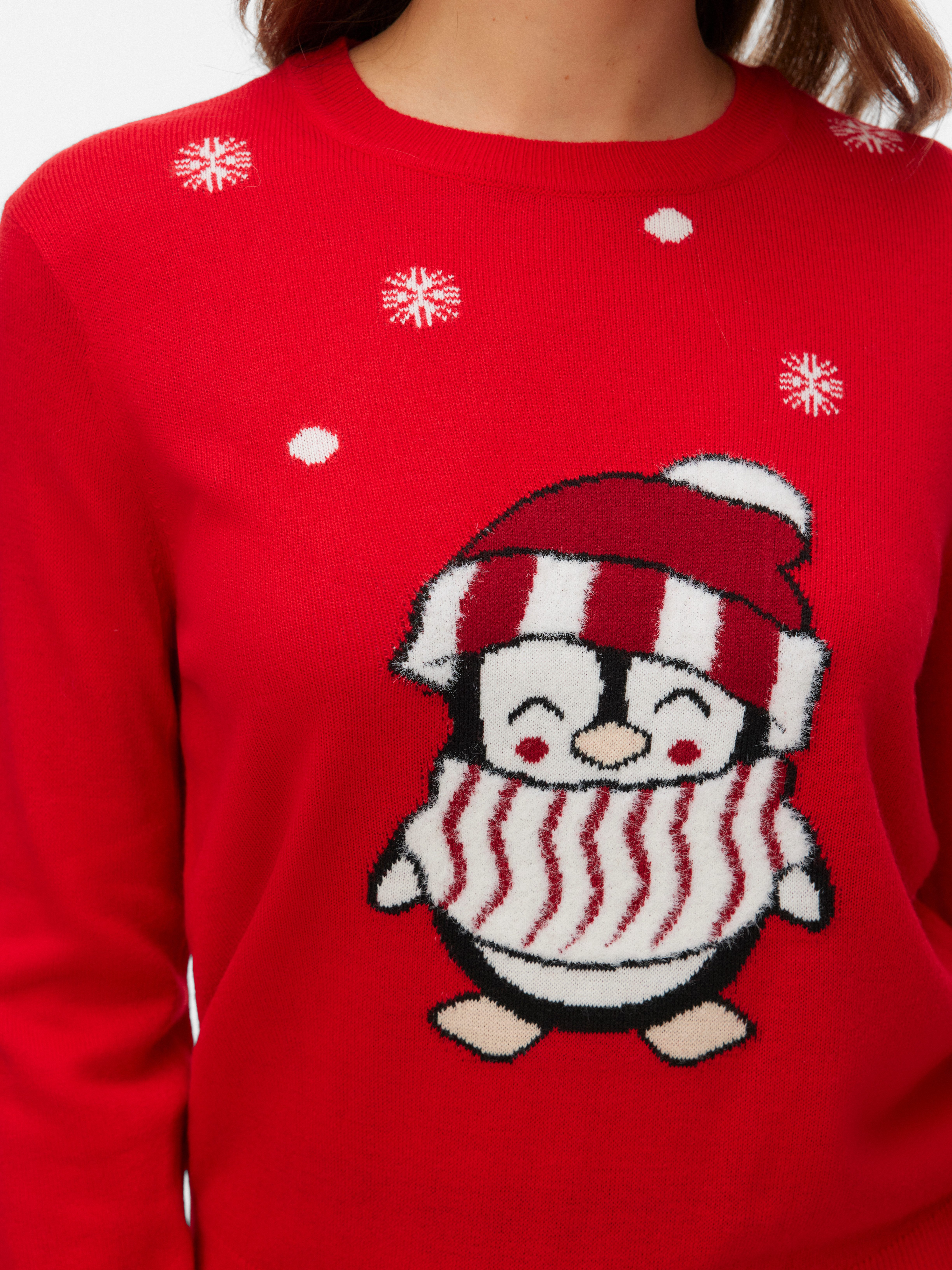 Vero Moda Weihnachtspullover VMCUTE LS O-NECK PULLOVER XMAS BOX aus Polyacryl, modischer Fit, gemustertes Design, pflegeleicht