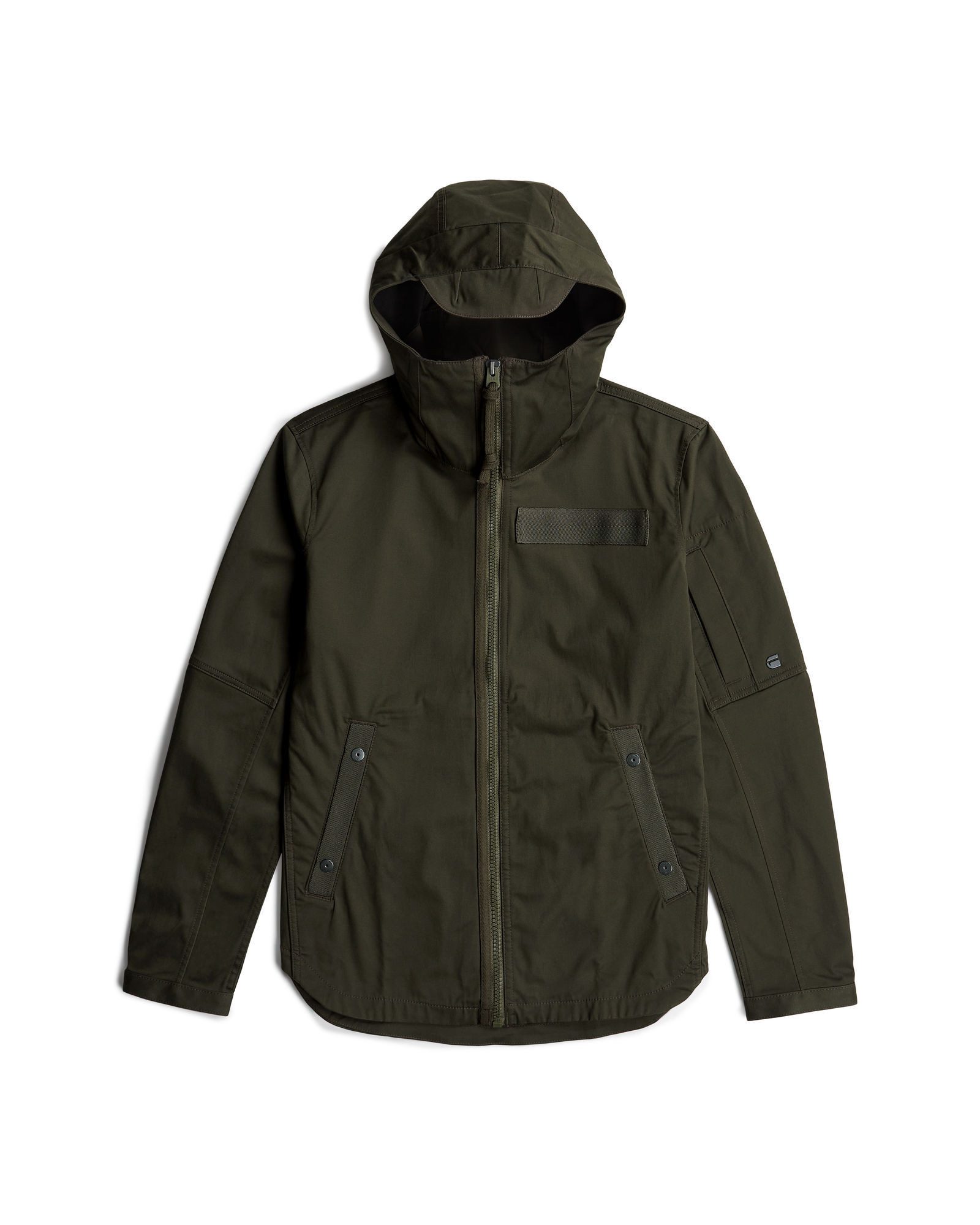 Langarmshirt Batt Hooded Overshirt