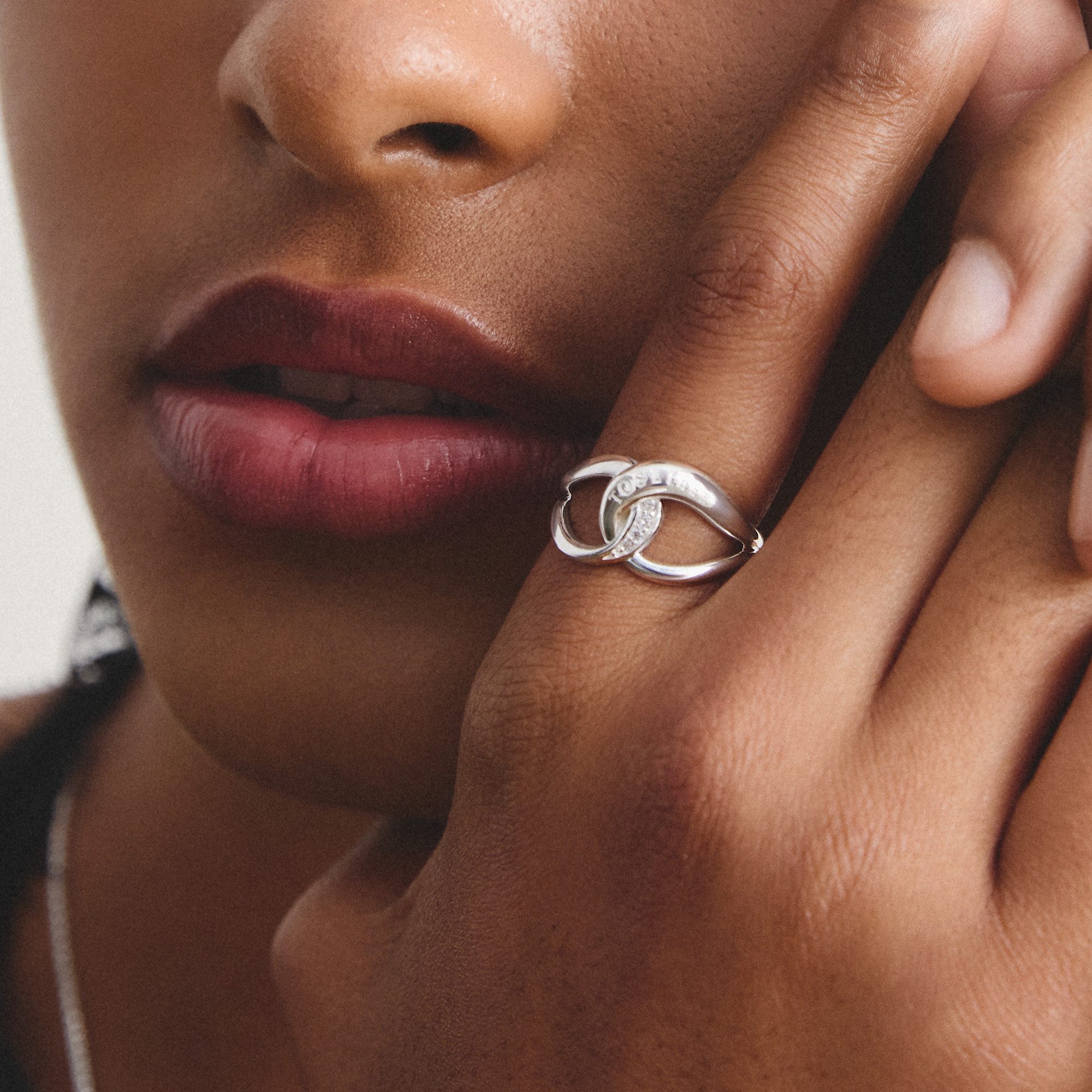THOMAS SABO Fingerring Together Ring Silber, mit Zirkonia (synth)