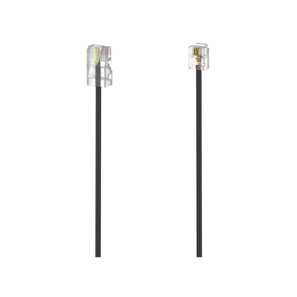 Hama DSL-Anschlusskabel 3m 8p4c>6p4c schwarz Netzwerk-Adapter