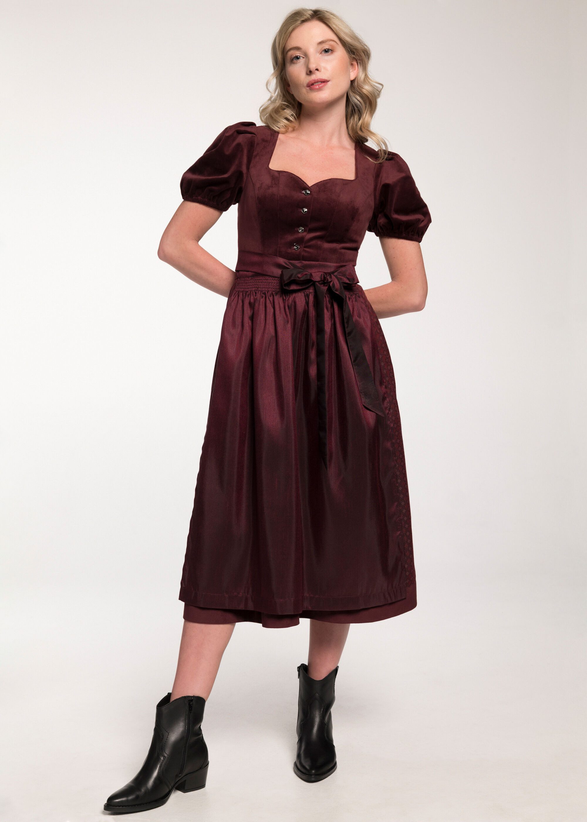 Spieth & Wensky Dirndl Göttin (1-tlg) Samtoberteil günstig online kaufen