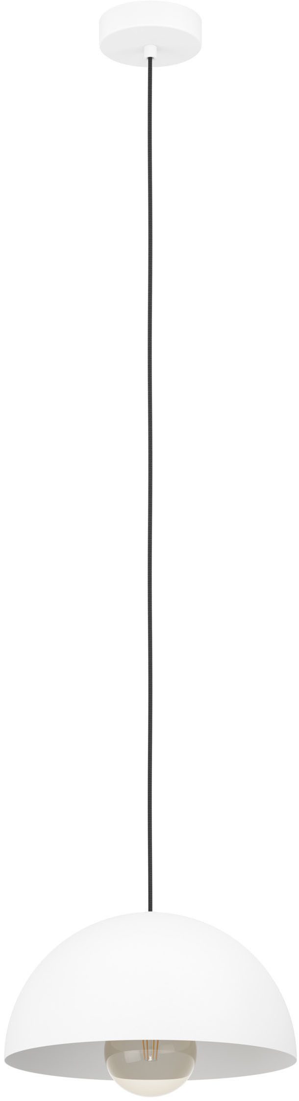EGLO Hängeleuchte GAETANO Pendellampe - Stahl - E27 - 1X40W - IP20, ohne Leuchtmittel, Hängelampe, Deckenlampe, Wohnzimmer, Esszimmer, H110 x Ø30 cm