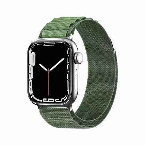Wigento Smartwatch-Armband Für Apple Watch Ultra 1 + 2 49mm Uhr Kunststoff / Nylon Armband Sport