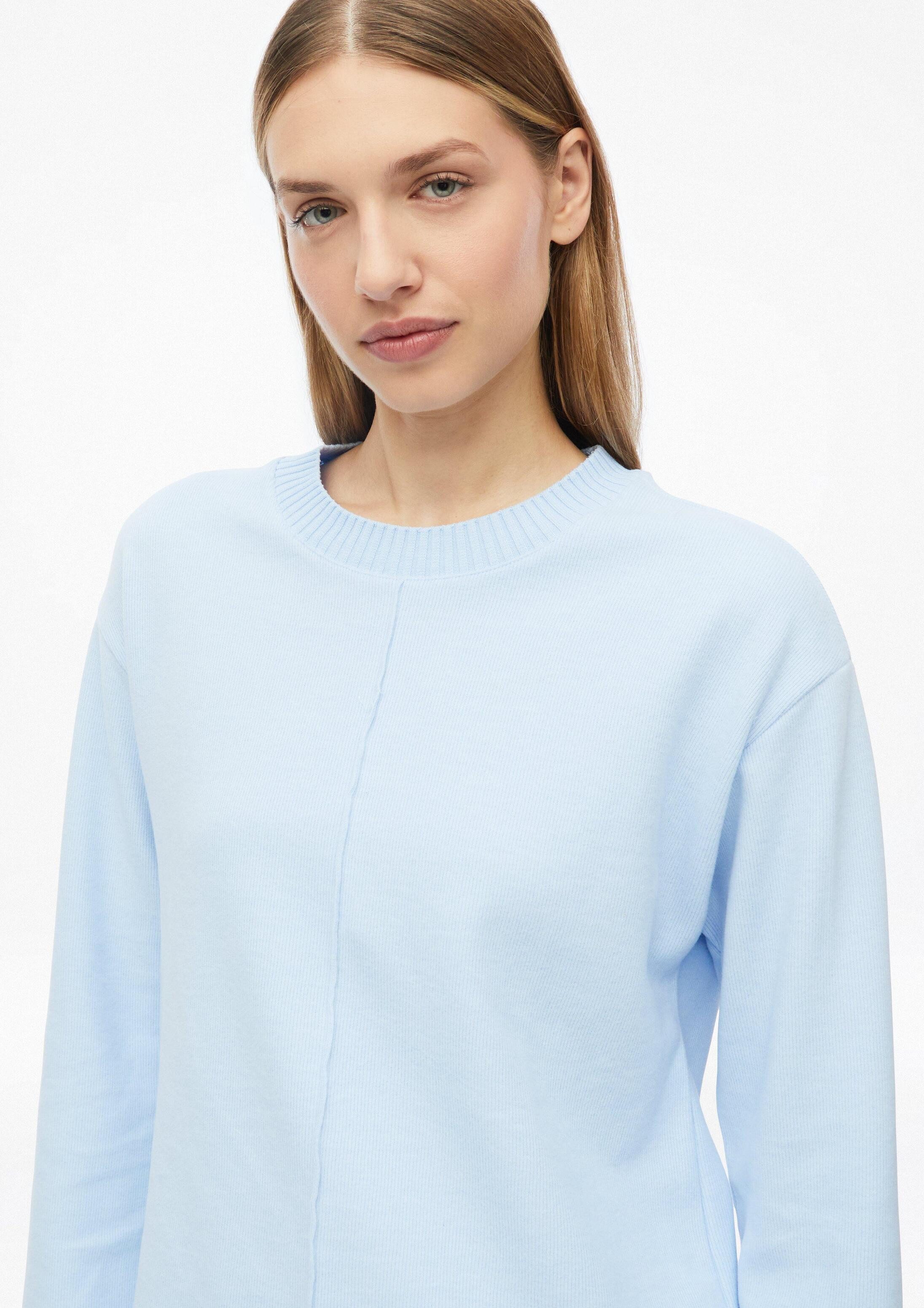 s.Oliver Sweatshirt Sweatshirt Angerautes Sweatshirt im Relaxed Fit – Bild 4 von 5