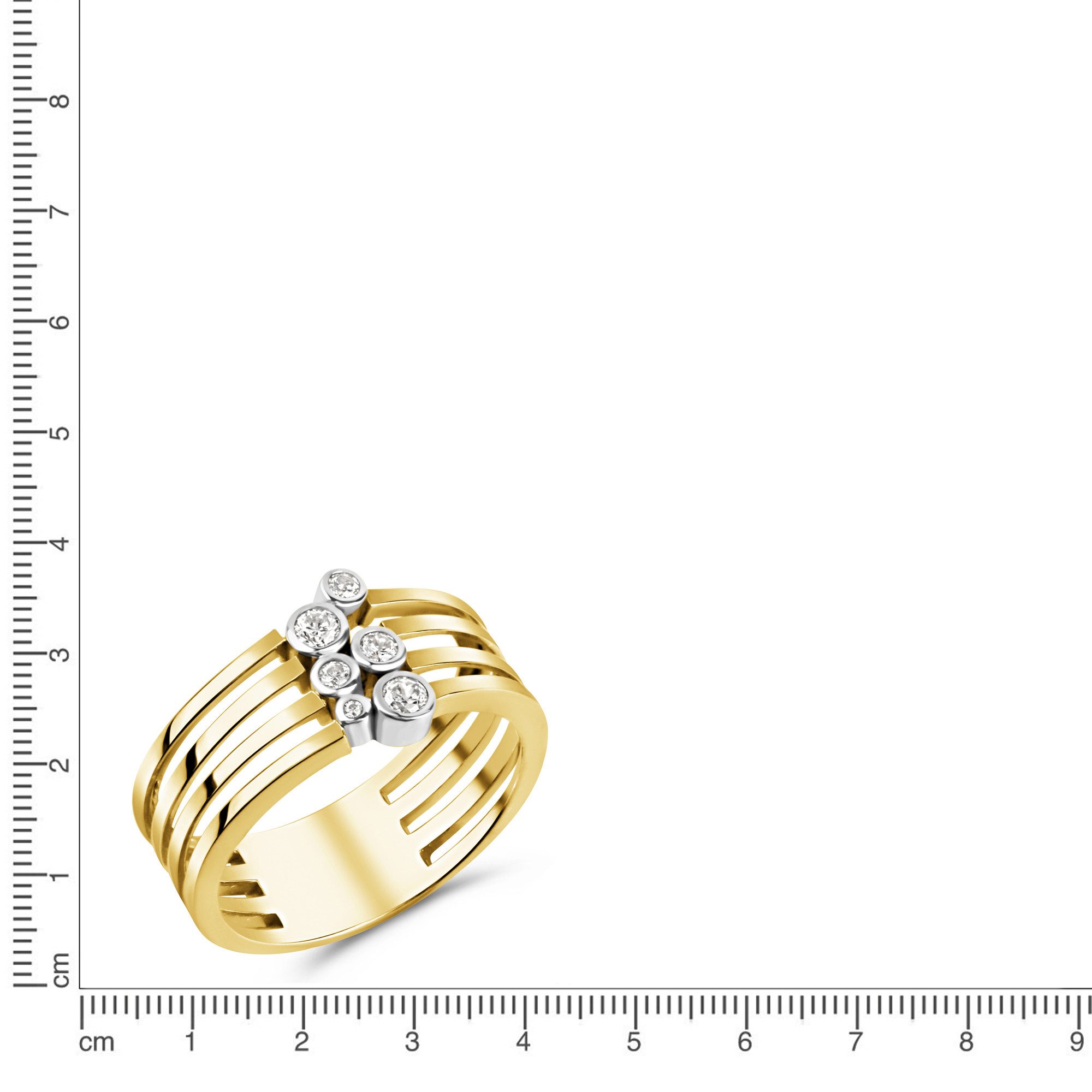 Vivance Fingerring 925/- Sterling Silber vergoldet günstig online kaufen