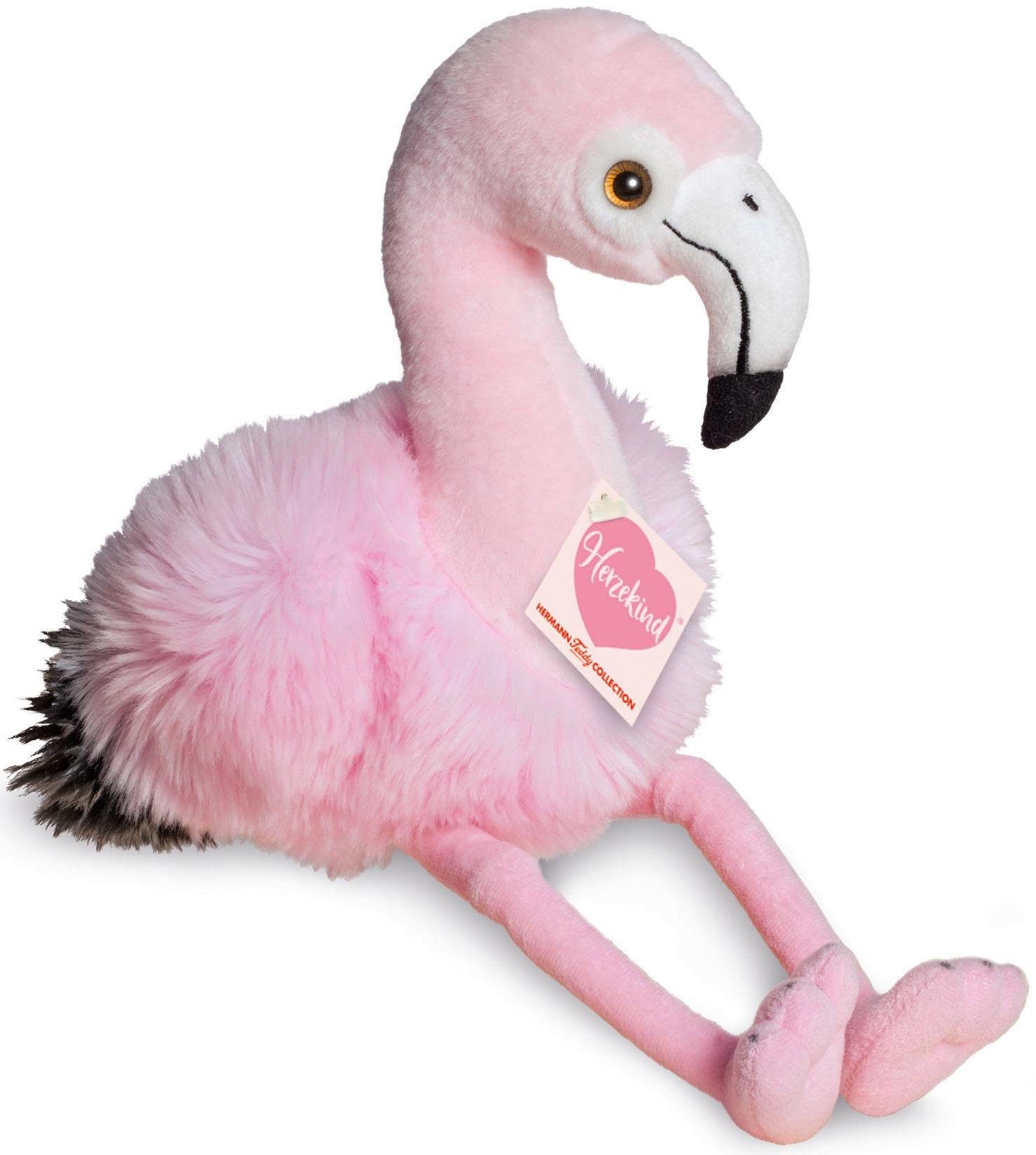 ca 17-100 cm sitzend NEU!!! Flamingo Stofftier  von Sunkid mit Etikett 