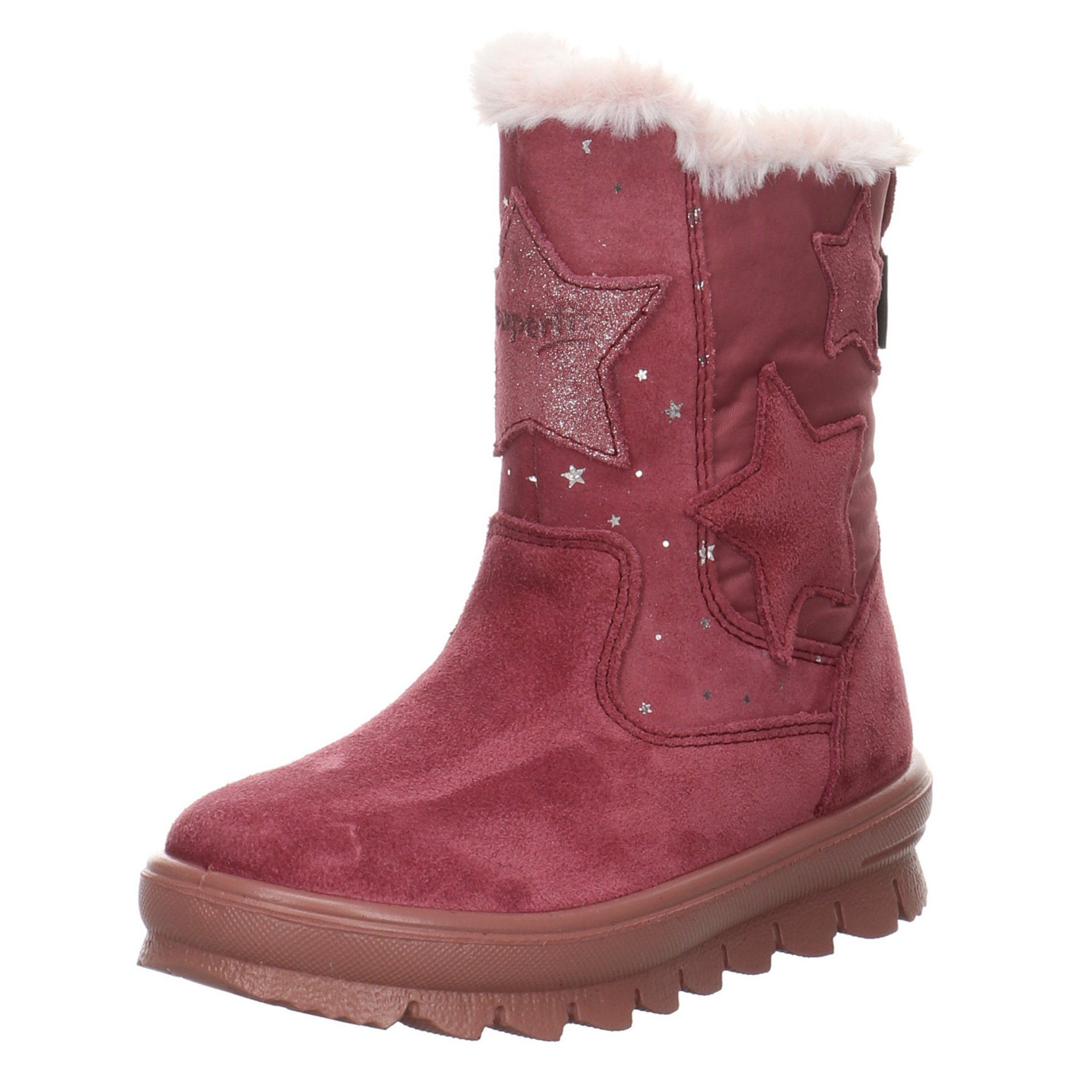 PINK Mädchen Schuhe Stiefelette Stiefel Superfit Flavia Leder-/Textilkombination Stiefel Kinderschuhe