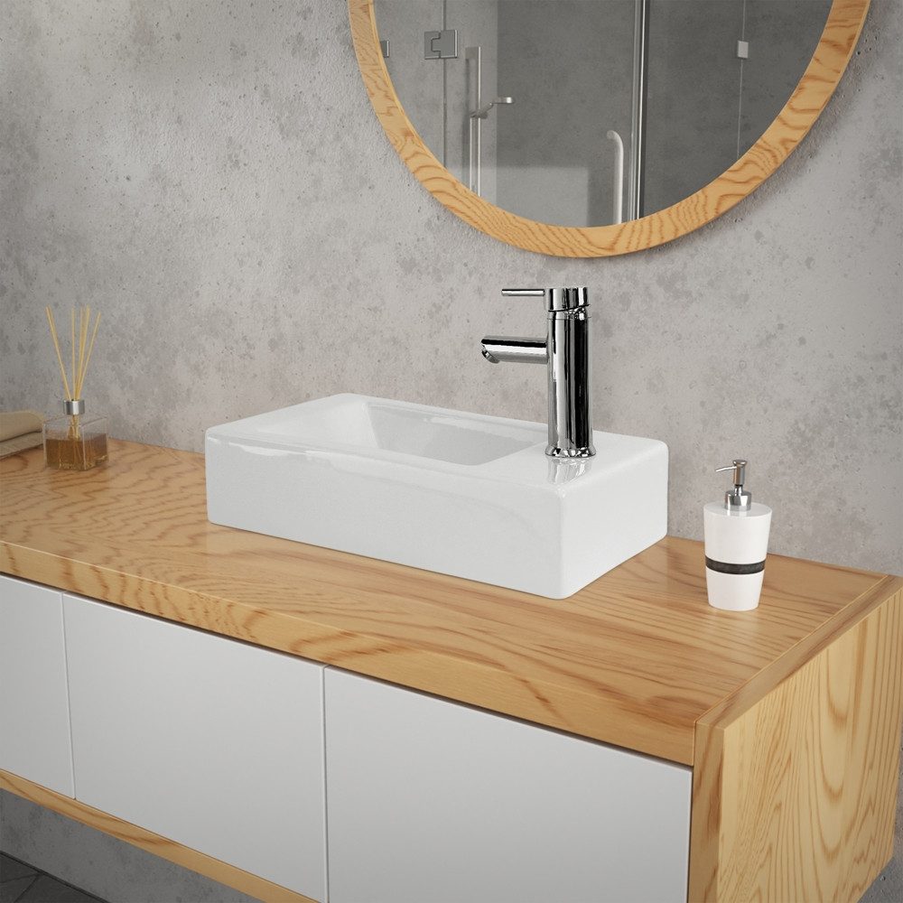 LuxeBath Waschbecken Aufsatzwaschbecken aus Keramik für günstig online kaufen