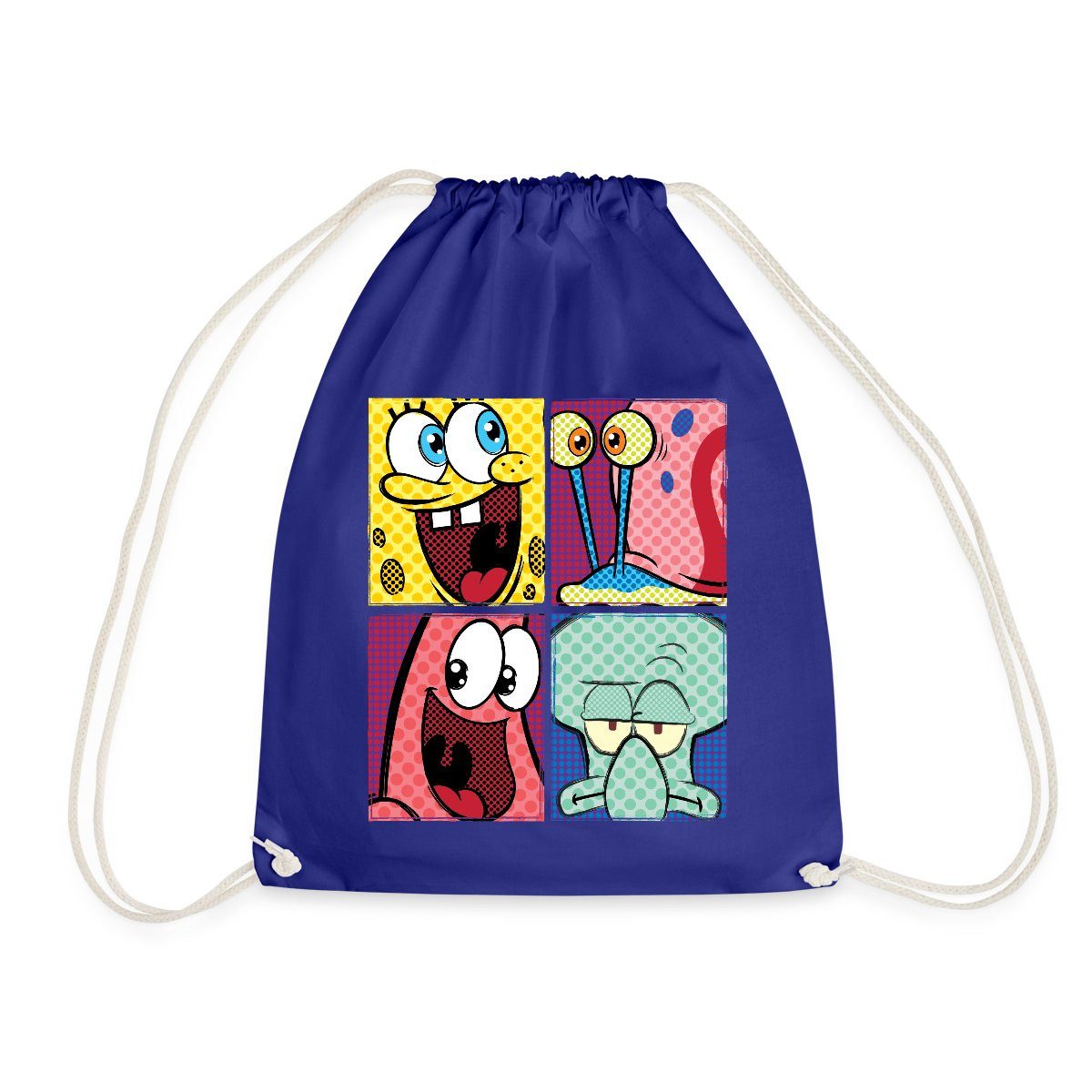 Spreadshirt Turnbeutel SpongeBob Schwammkopf Patrick Gary Thaddäus Turnbeutel (1-tlg)