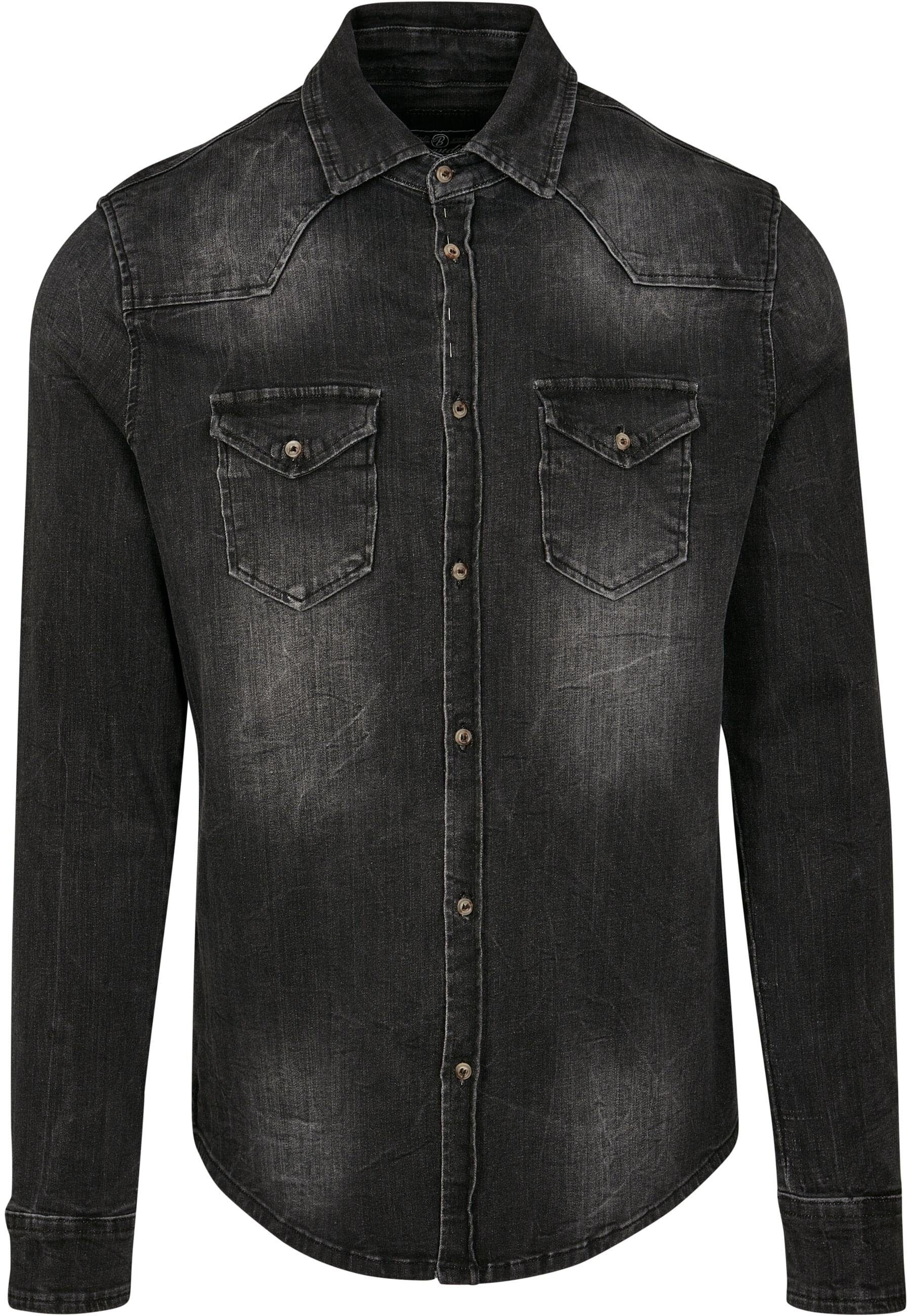 Langarmhemd Brandit Herren Riley Denim Shirt