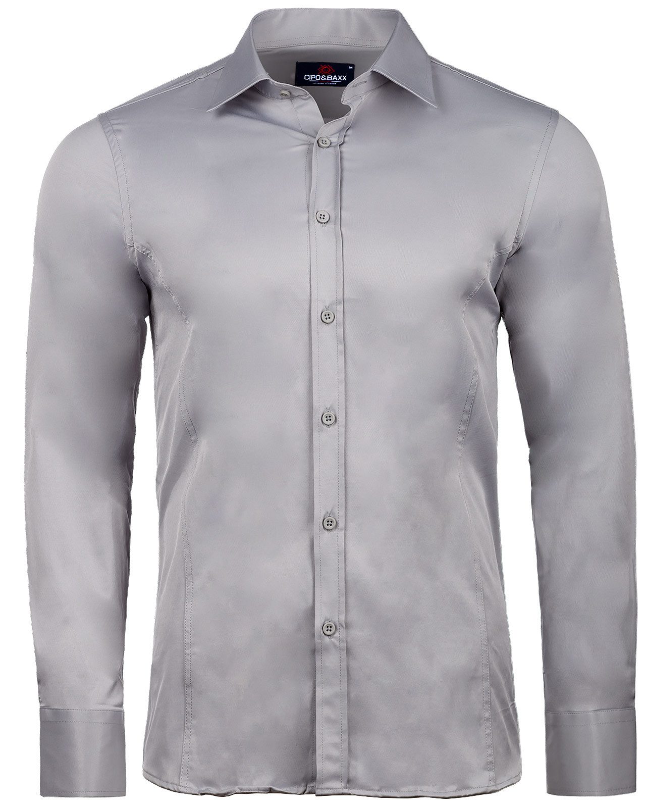 Grey - Regular Fit - Langarm