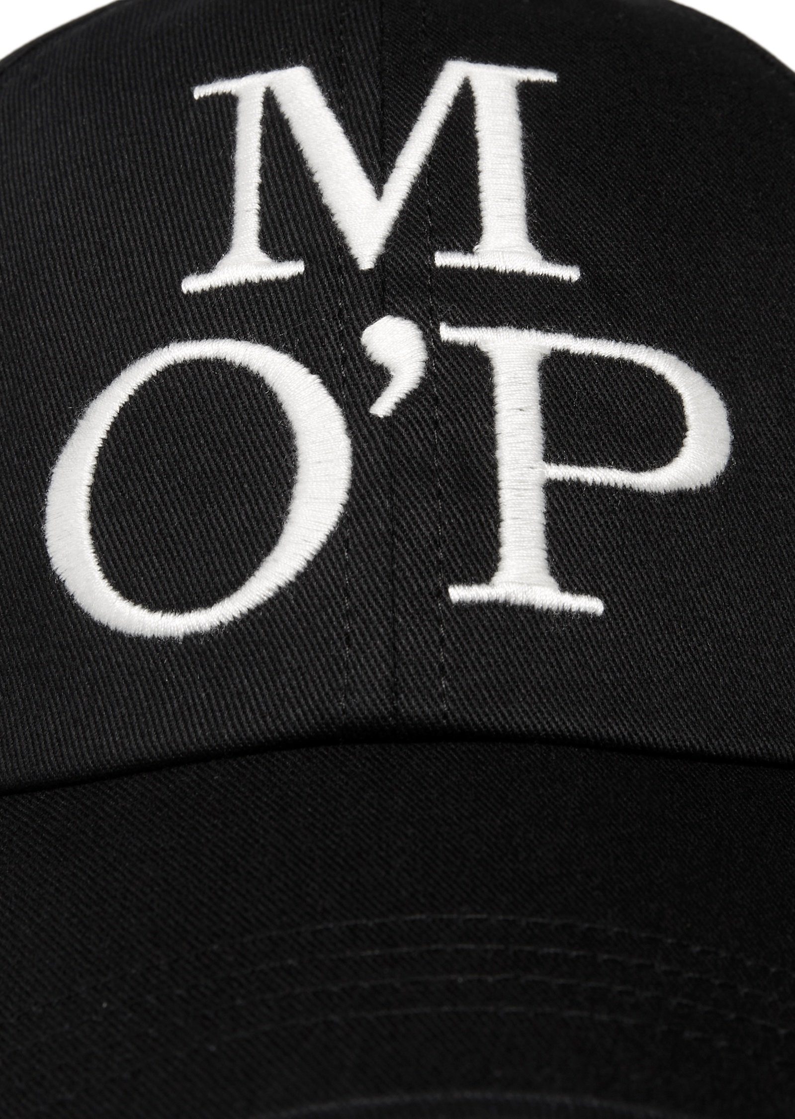 O'Polo Cap aus Baseball hochwertigem Marc Organic-Twill schwarz