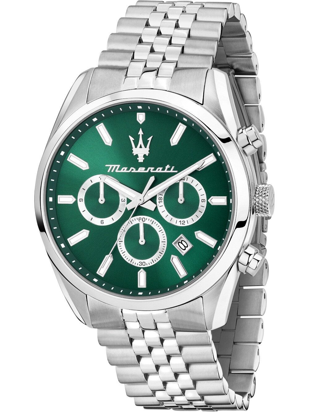 MASERATI Quarzuhr Maserati R8853151023 Herrenuhr Attrazione Chronograph 43mm 5ATM Maserati R8853151023 Herrenuhr Attrazione Chronograph 43mm 5ATM