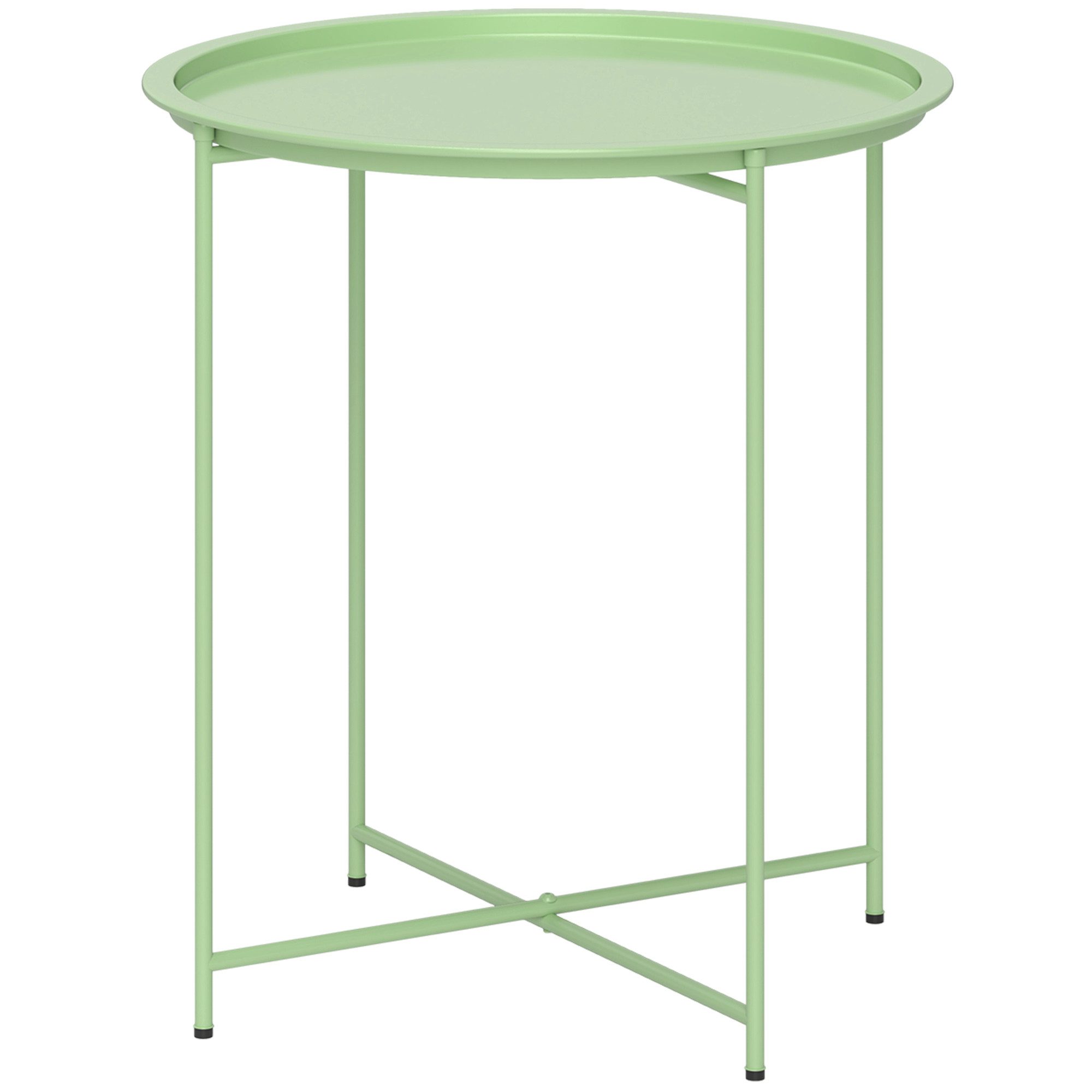 furnicato Gartentisch Kleiner Ø46 x 53H cm in Grün