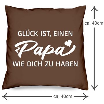 Soreso® Dekokissen Kissen + Socken Geschenk für Papa zum Geburtstag Vatertag Weihnachten, Geburtstagsgeschenk Weihnachtsgeschenk Vatertagsgeschenk