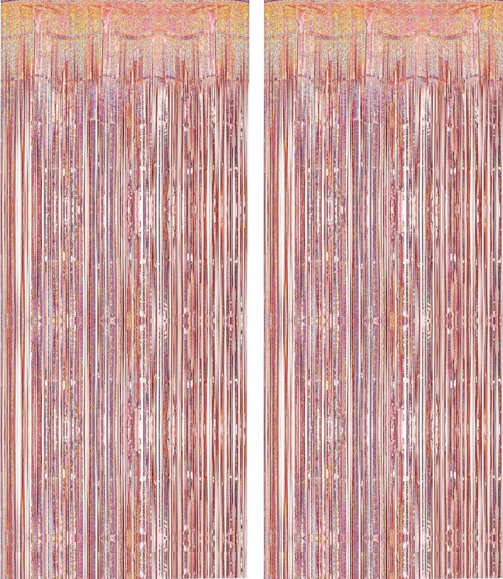 Montegoni Dekorationsfolie Vorhang 2er Set, Hintergrund Dekoration, Glitzer günstig online kaufen