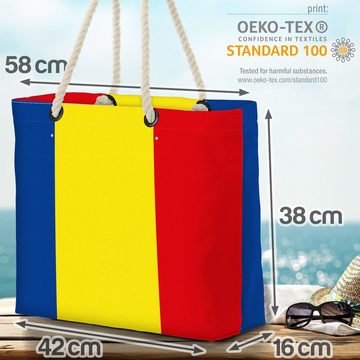 VOID Strandtasche (1-tlg), Rumänien Flagge EM Länderflagge Fahne