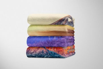 Sinus Art Handtücher Handtuch Strandhandtuch Saunatuch Kuscheldecke mit Fotomotiv Fuji Vulkan Japan, Baumwolle-Polyester-Mix (1-St), Handtuch