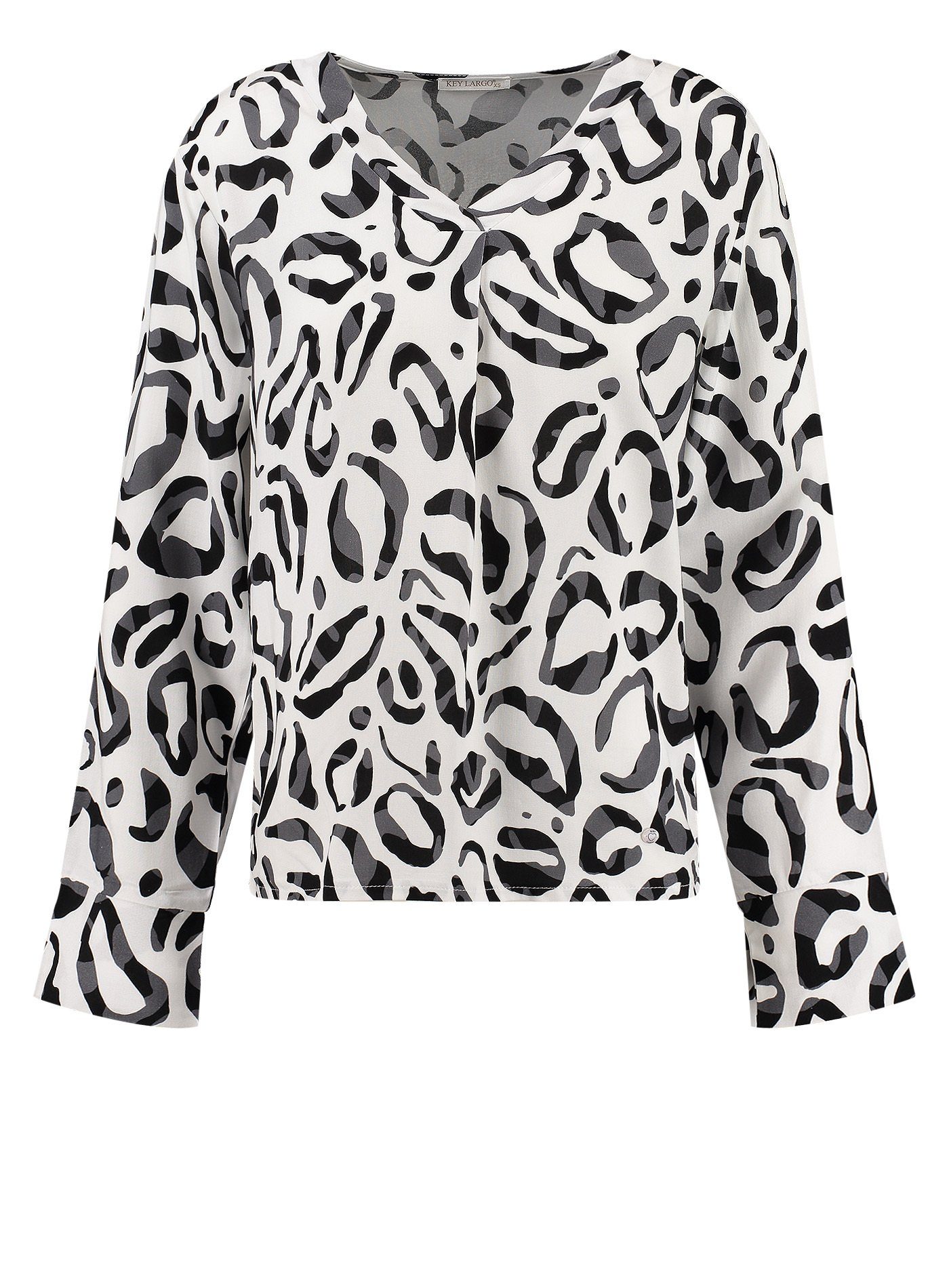 Key Largo Langarmbluse WB SAVAGE v-neck (1-tlg)