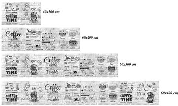 Rodnik Küchenrückwand Coffee Menu, ABS-Kunststoff Platte Monolith in DELUXE Qualität mit Direktdruck