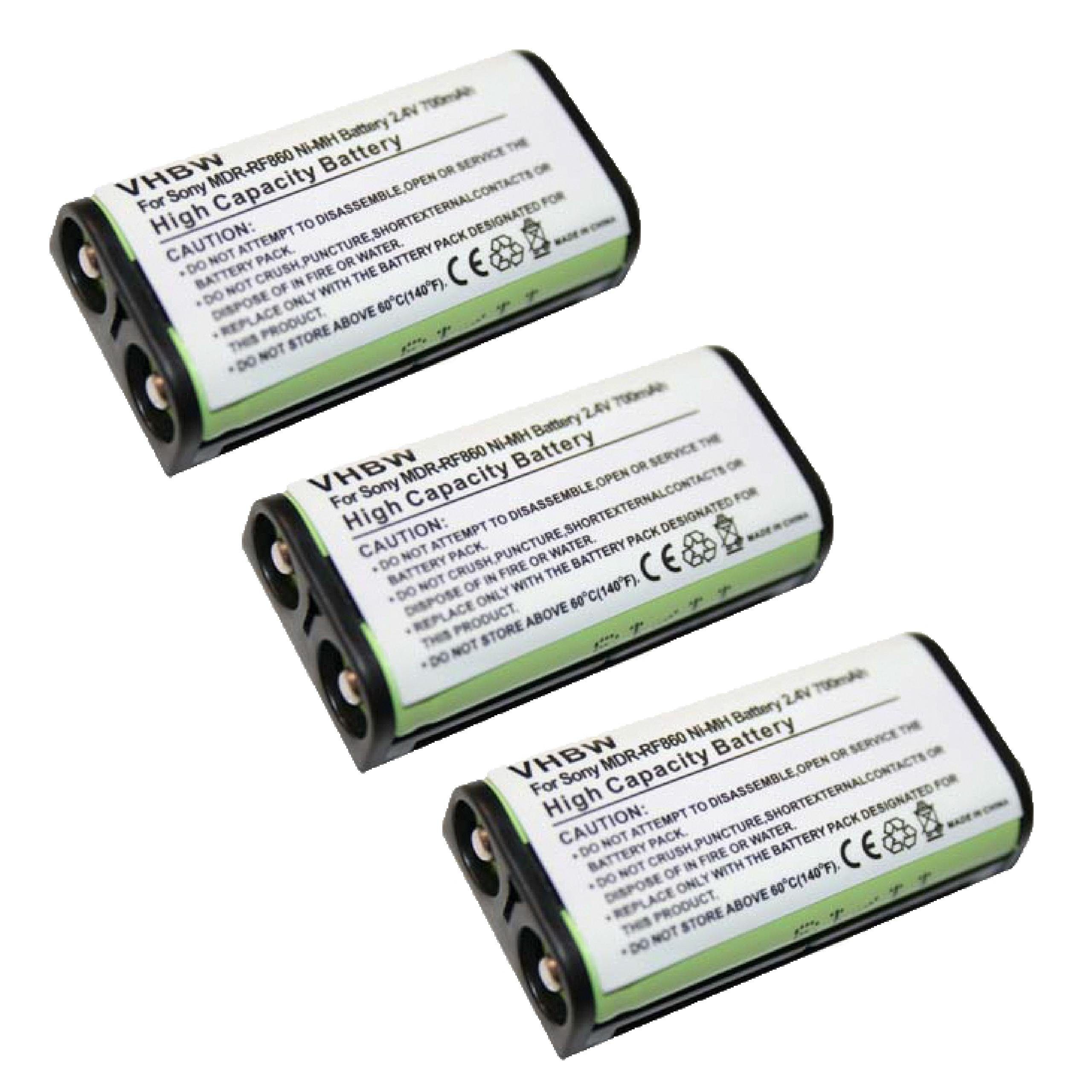 vhbw Ersatz für Sony BP-HP550-11 für Akku NiMH 700 mAh (2,4 V)