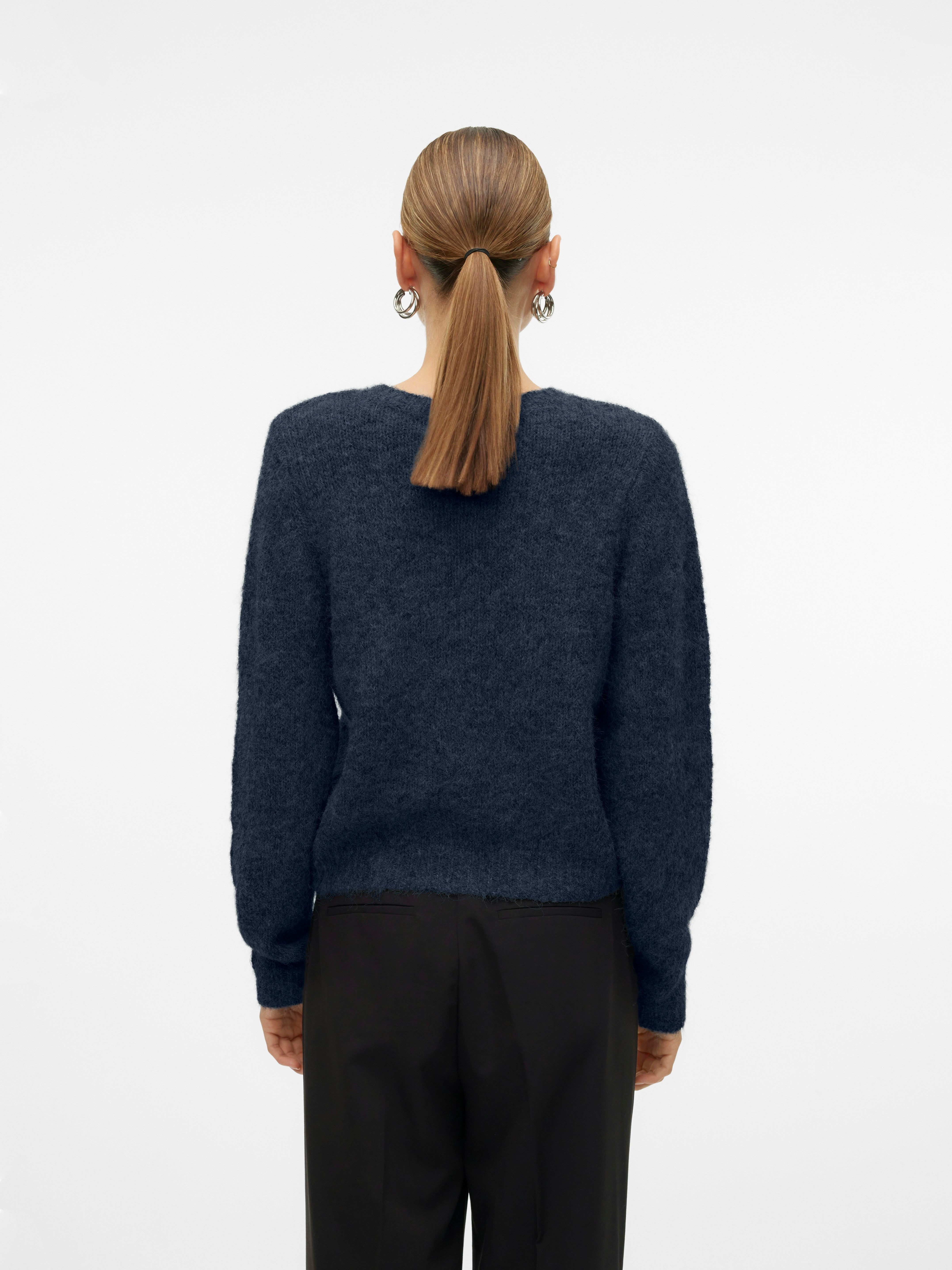 Vero Moda VMNOVAH LS O-NECK BUTTON NOOS - Vest
