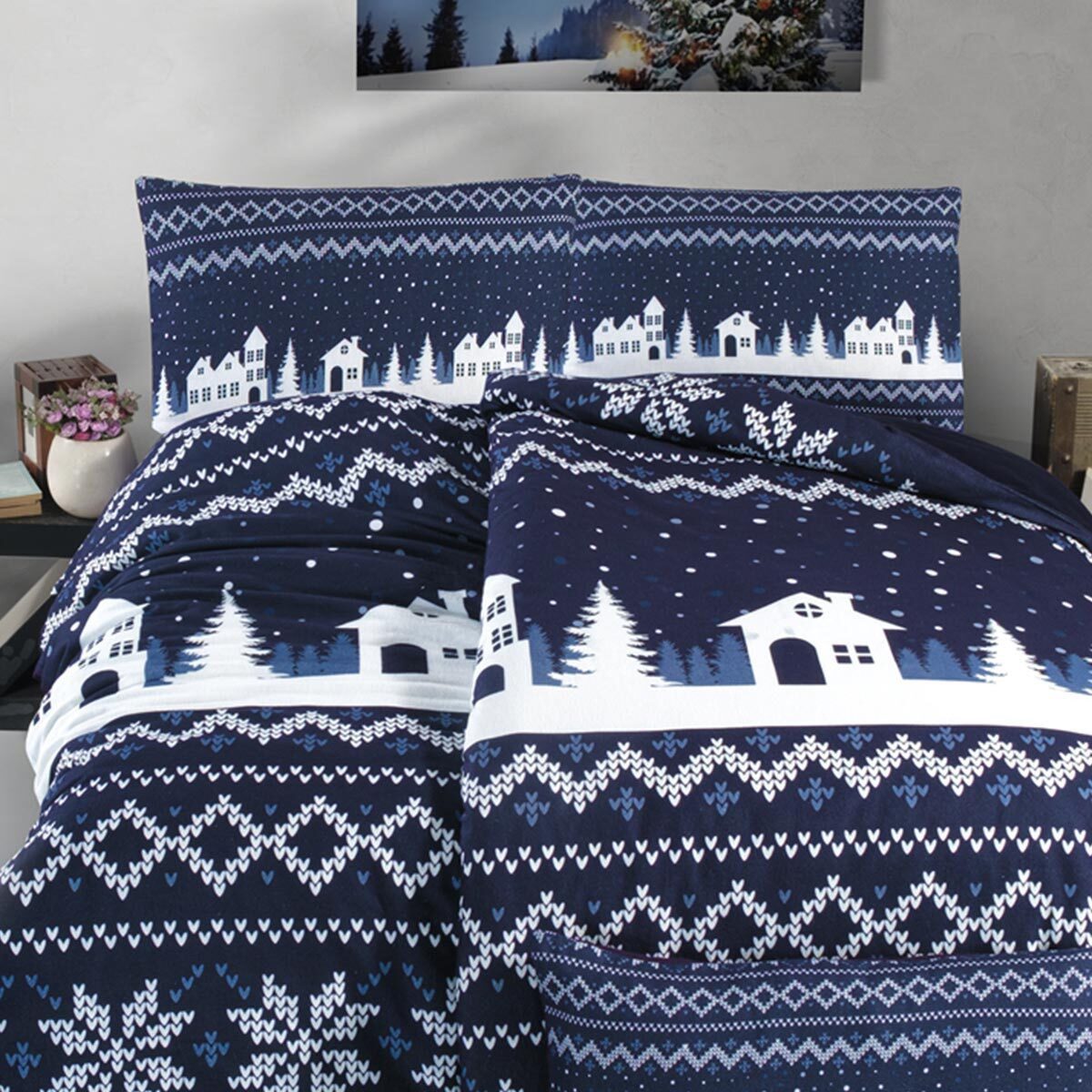 TRAUMSCHLAF Bettwäsche Knitted Home, Flanell, 2 günstig online kaufen