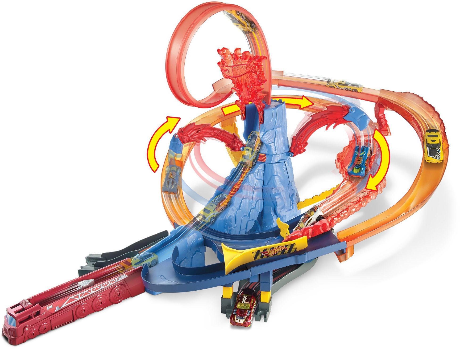 Mattel Autorennbahn, »Hot Wheels® Vulkanflucht Trackset« online kaufen OTTO
