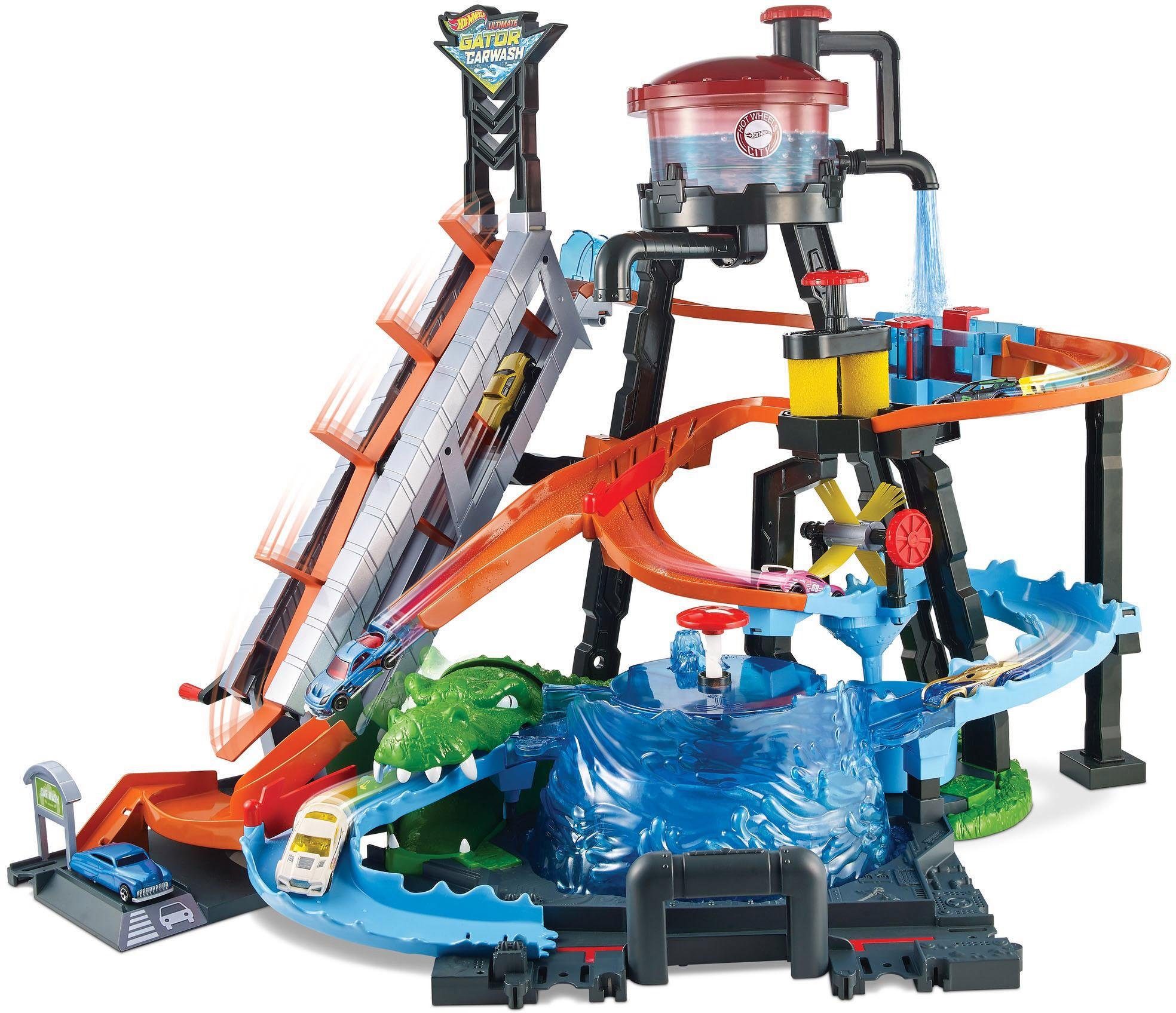 Mattel Autorennbahn, »Hot Wheels® City Ultimative Alligator Autowaschanlage« online kaufen OTTO