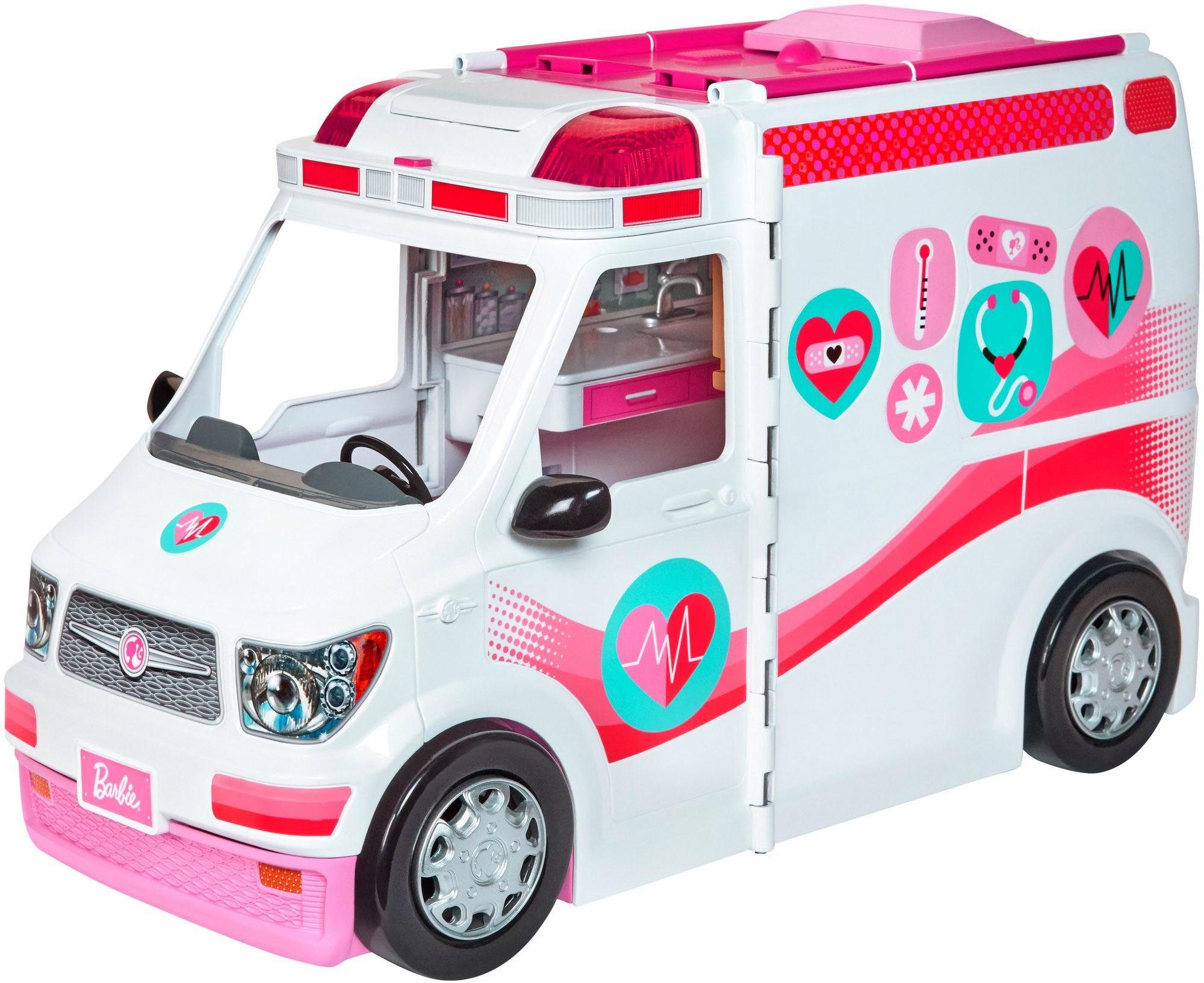 Image of Barbie Puppen Fahrzeug »Krankenwagen 2-in-1 Spielset«, mit Licht & Geräuschen