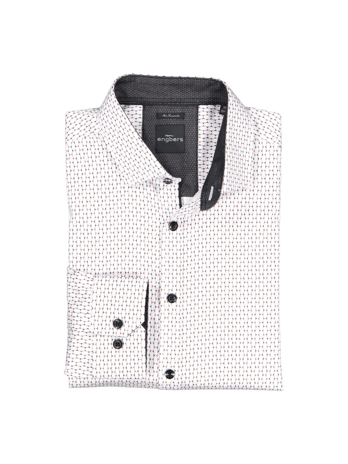 Engbers Langarmhemd Herren Hemd "My Favorite", Bordeaux