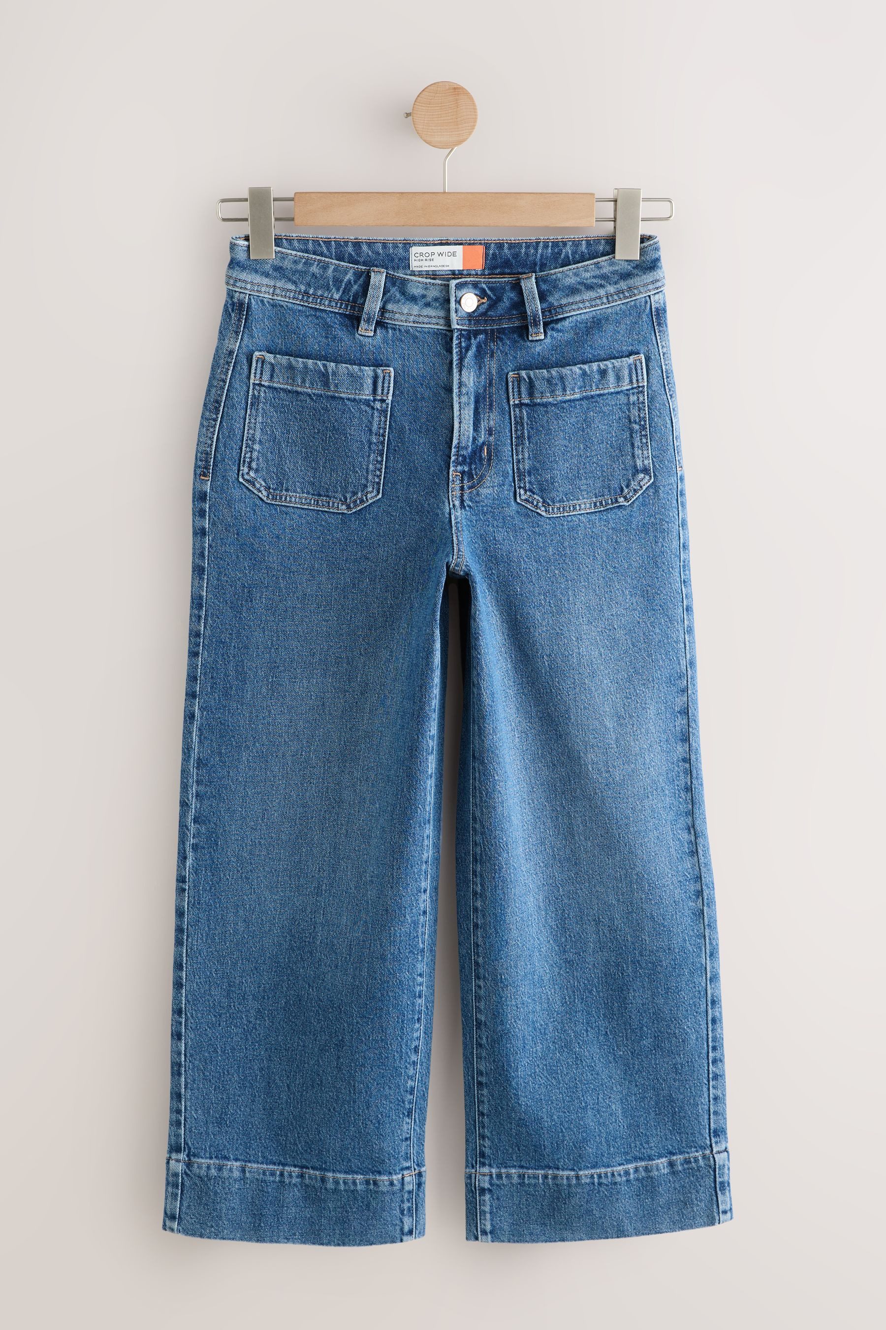 Next Caprijeans 2er-Pack verkürzte Jeans mit aufgesetzter Tasche (2-tlg)