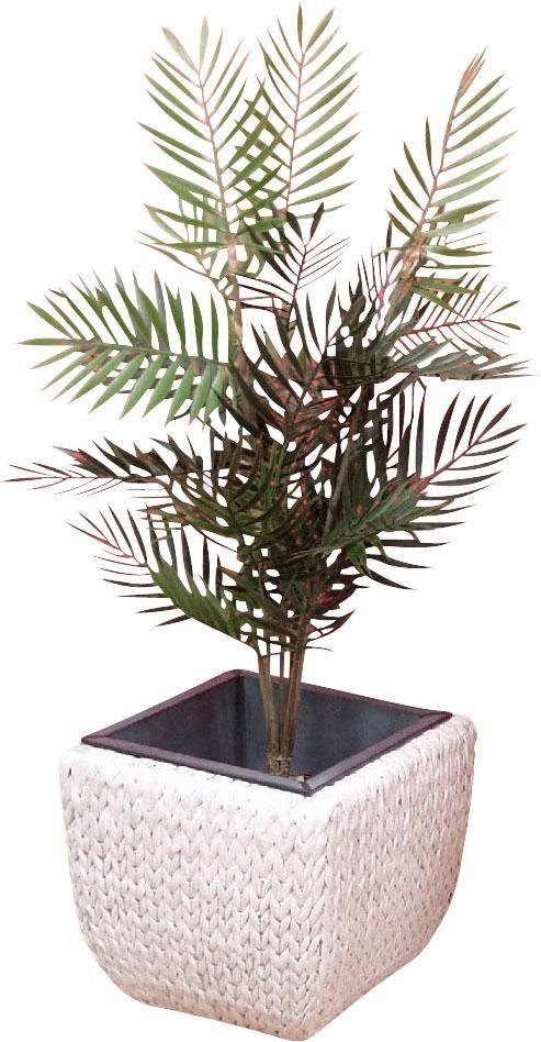 Bambus im Wasserhyazinthen Topf Kunstblume Kunstpflanze 120cm Pflanze Deko