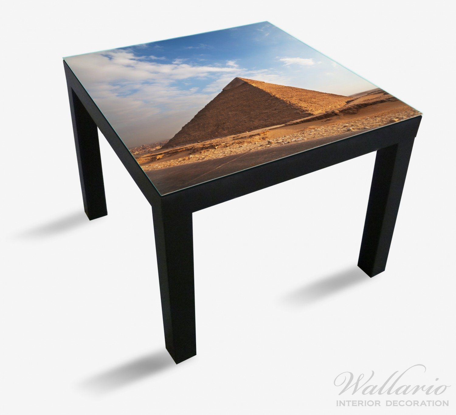 (1 St), Lack Wallario Ikea geeignet Alte in Tisch für Tischplatte Ägypten Pyramide
