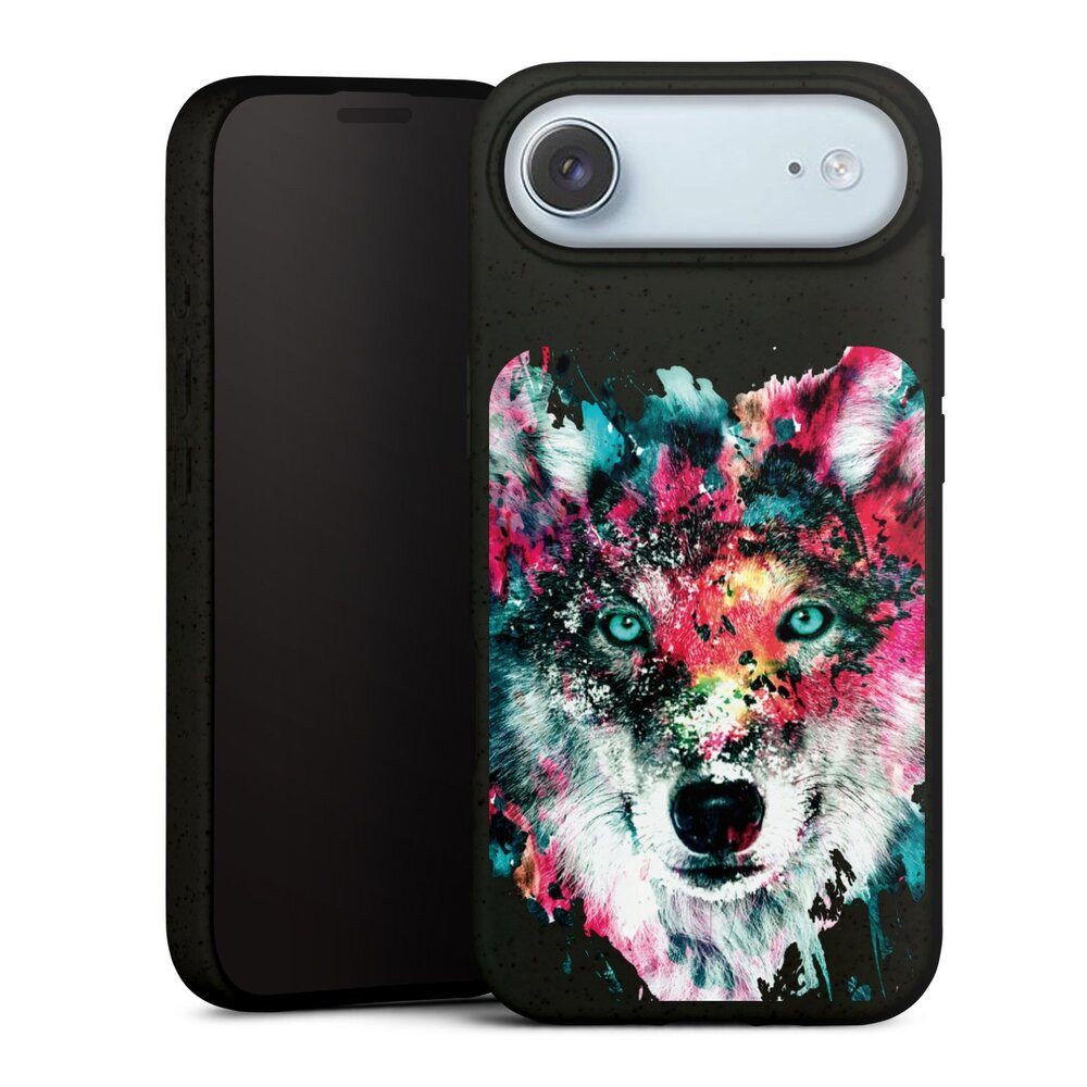 DeinDesign Handyhülle Riza Peker Wolf bunt Wolve ohne Hintergrund, Apple iPhone Air Organic Case Bio Hülle Nachhaltige Handyhülle