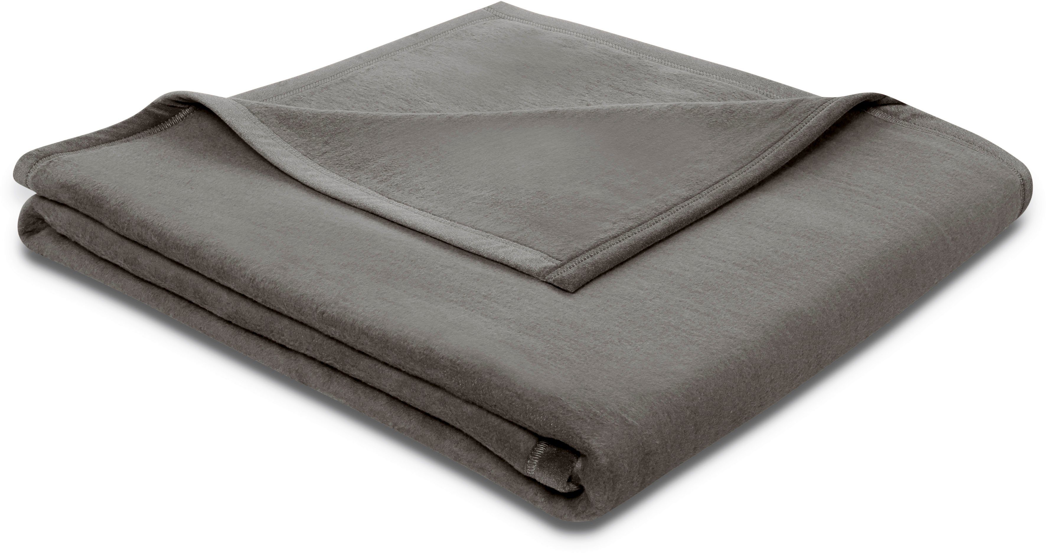 Wohndecke Cotton Sense, Biederlack, aus 100% Baumwolle basalt | Baumwolldecken