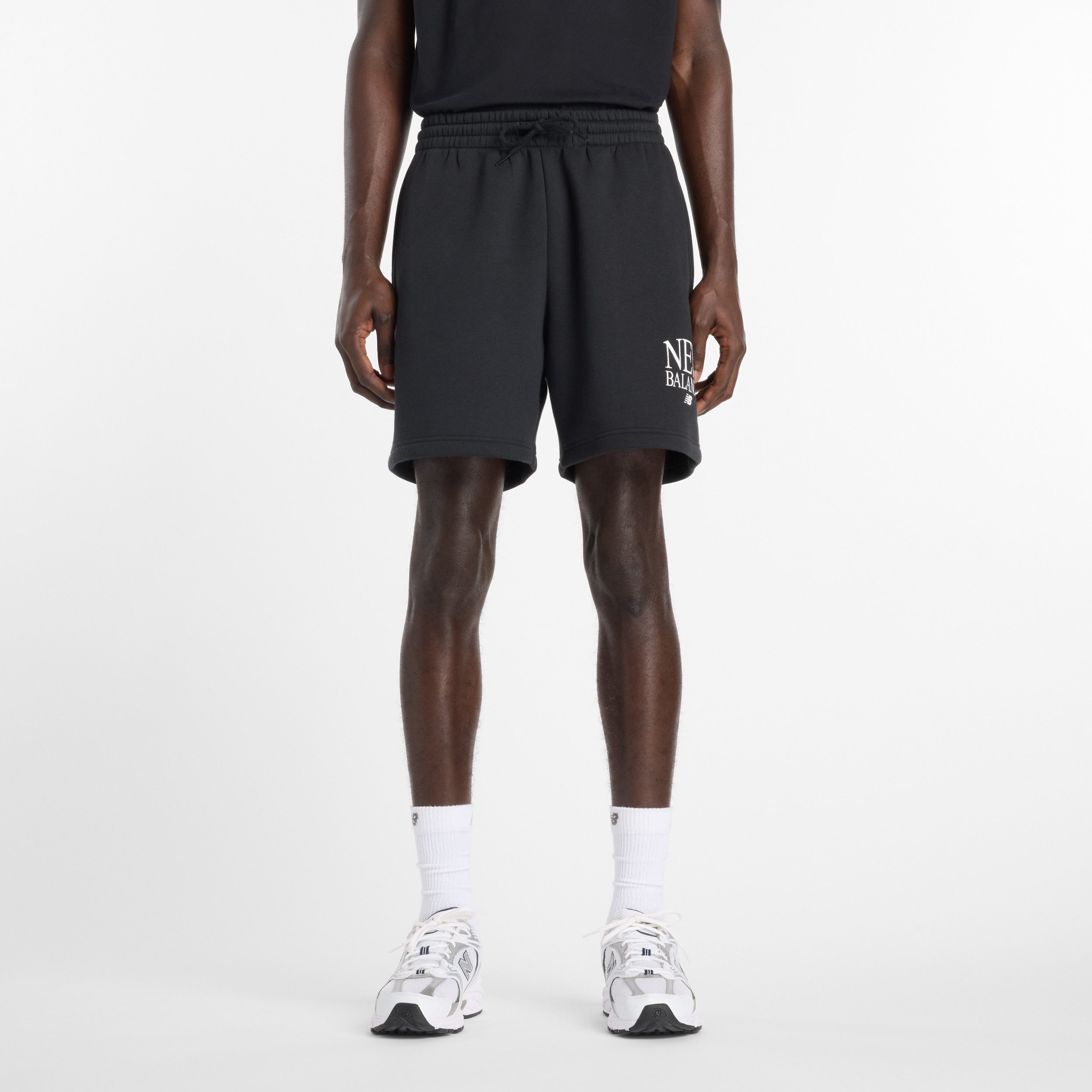 New Balance Sweatshorts aus weicher Fleece-Qualität, mit Kordelverschluss, günstig online kaufen