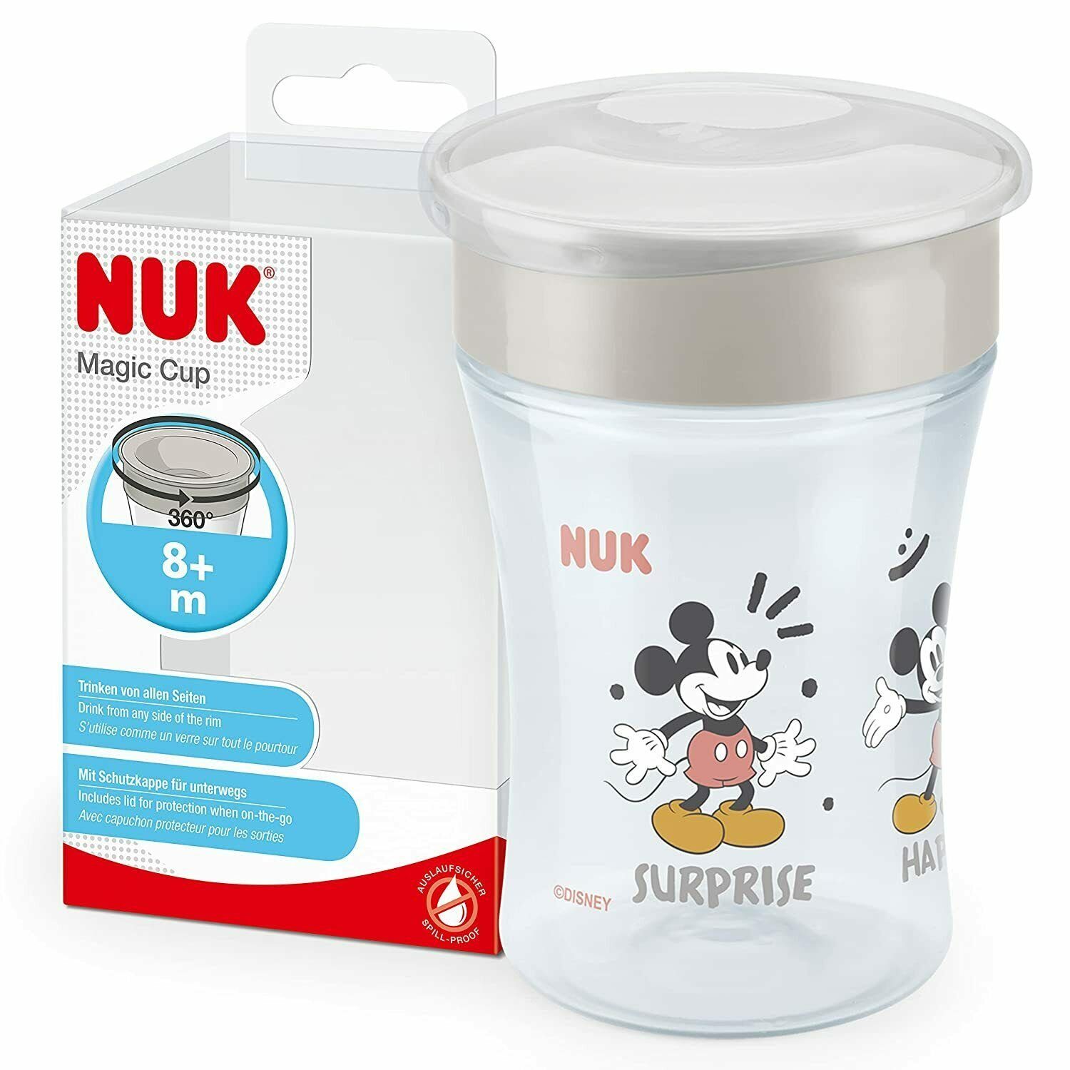 Babyflasche NUK Disney Mickey Magic Cup Trinklernbecher ab 8M.