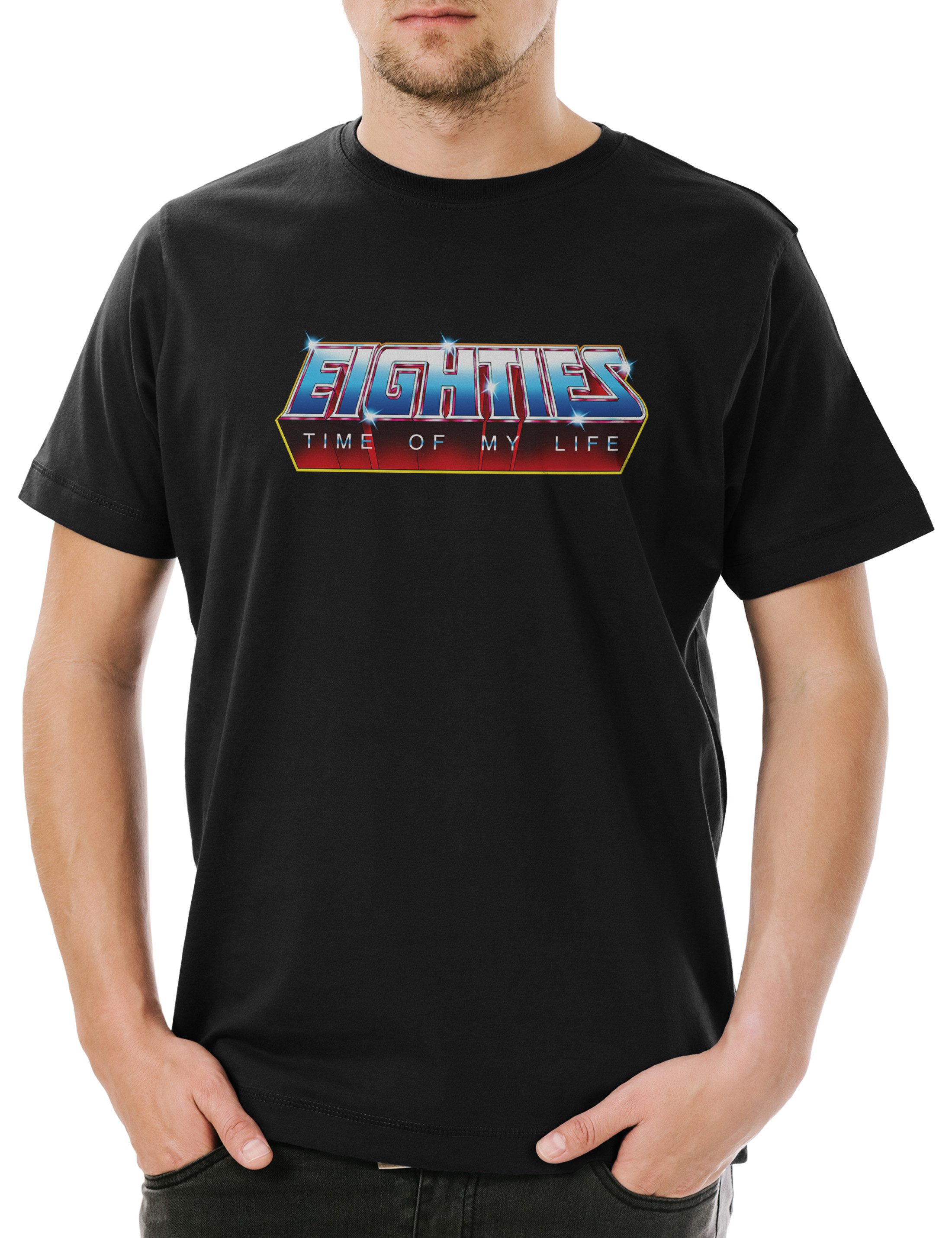 Urban Backwoods Print-Shirt Eighties Motu Herren T-Shirt Masters Retro Kult 80s Of The Universe (1-tlg) Fun He Eternia Grayskull