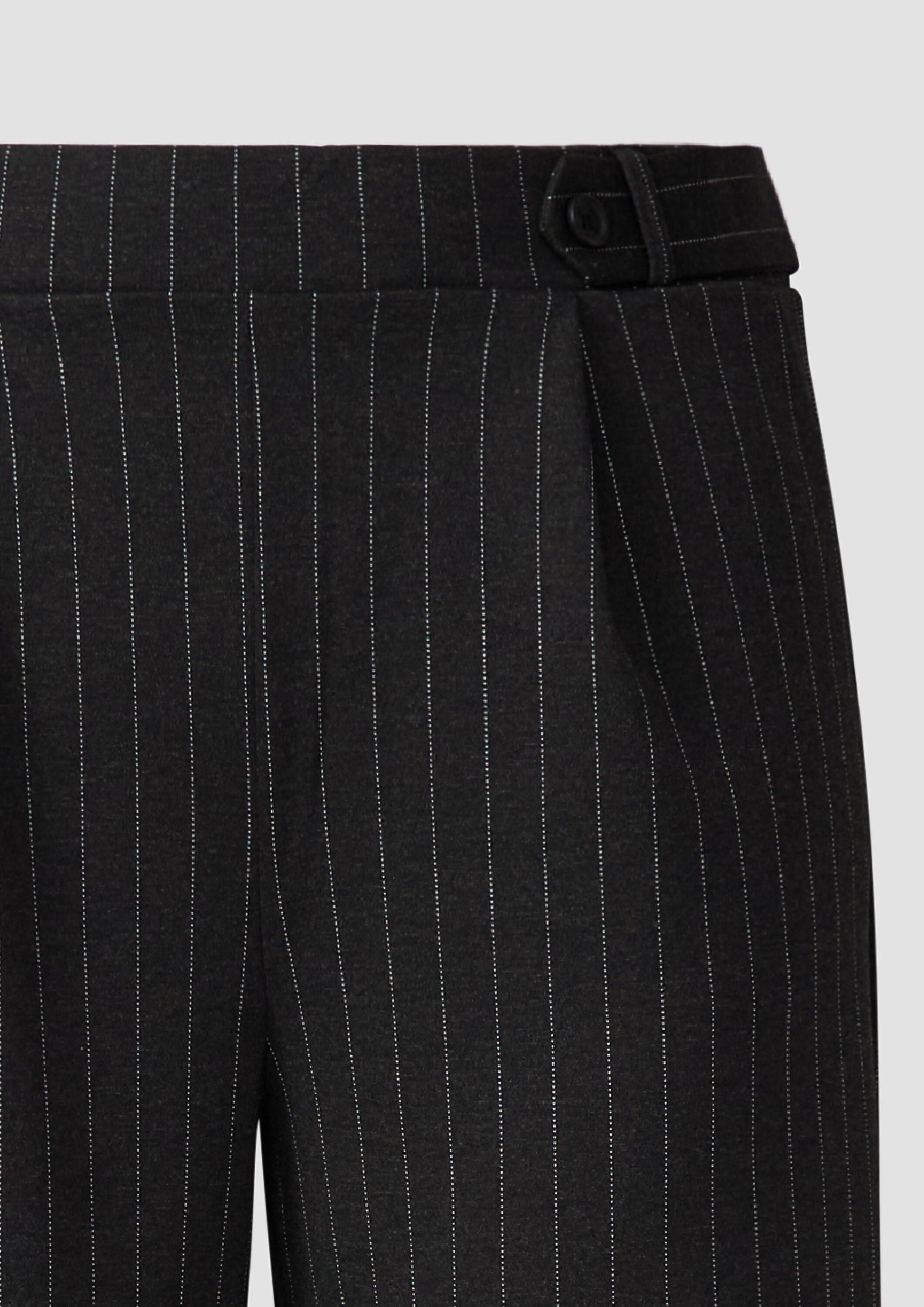 QS Chinos Hose Wide Leg-Hose aus Interlockjersey