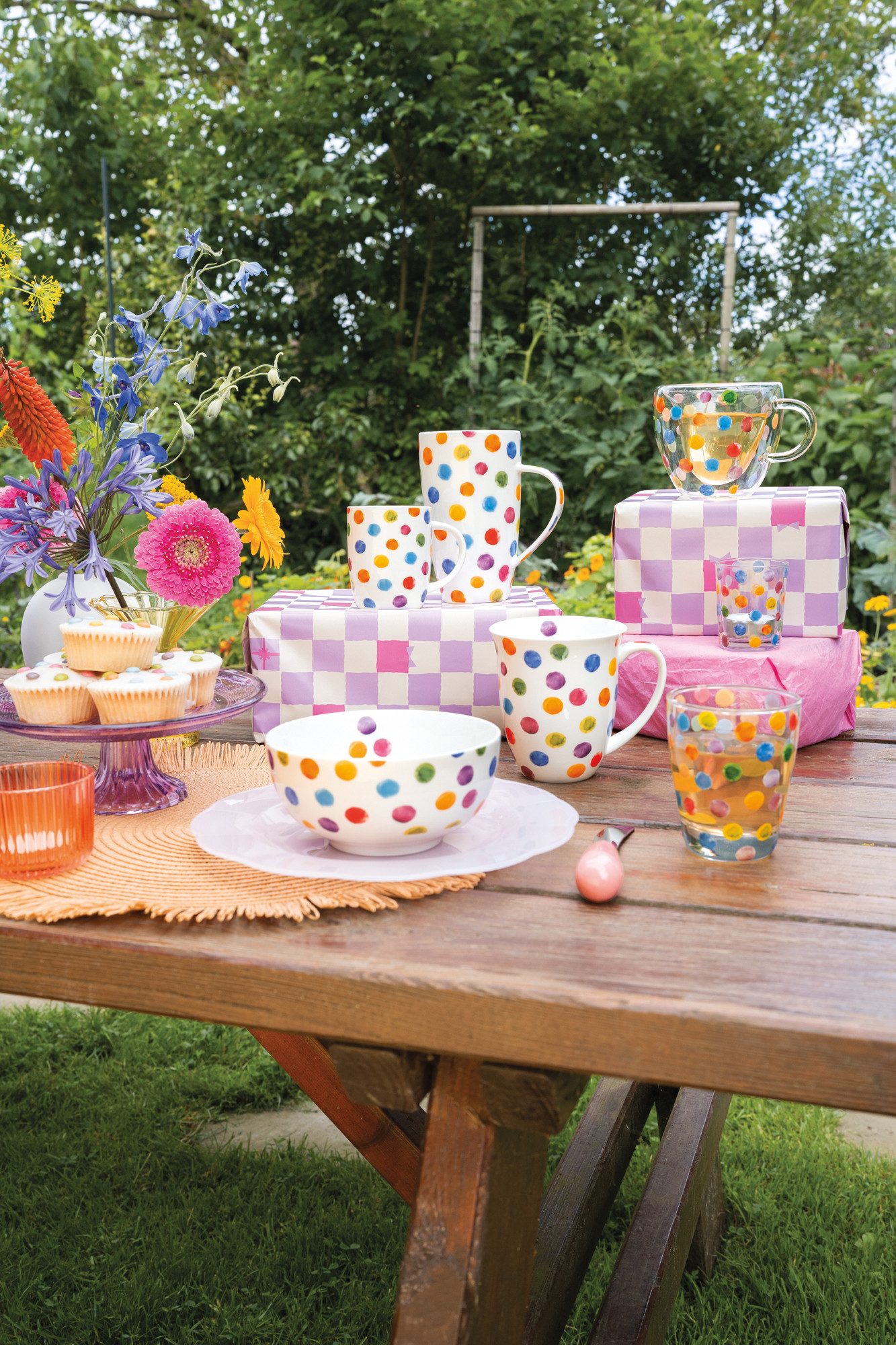 Ambiente® Kochschürze Polka Dots, (1-tlg., 1-teilig), günstig online kaufen