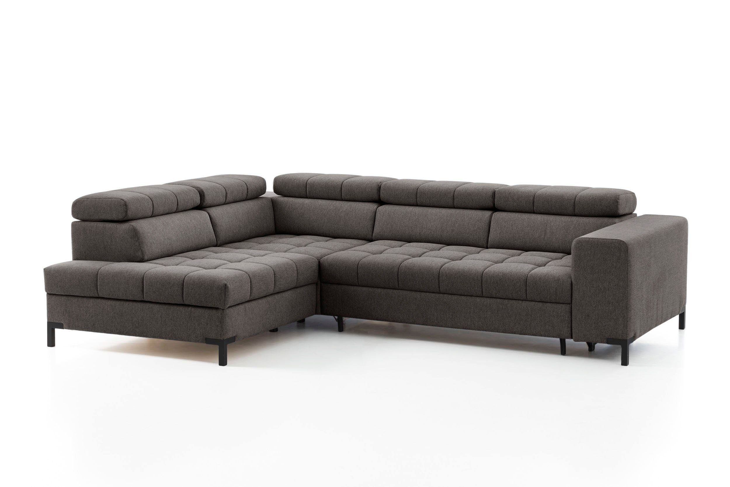 exxpo - sofa fashion Ecksofa Bocco, hochwertige Verarbeitung, toller Sitzkomfort, bequem, L-Form, aus Luxus-Microfaser +Simply Clean - für besonders einfache Reinigung!