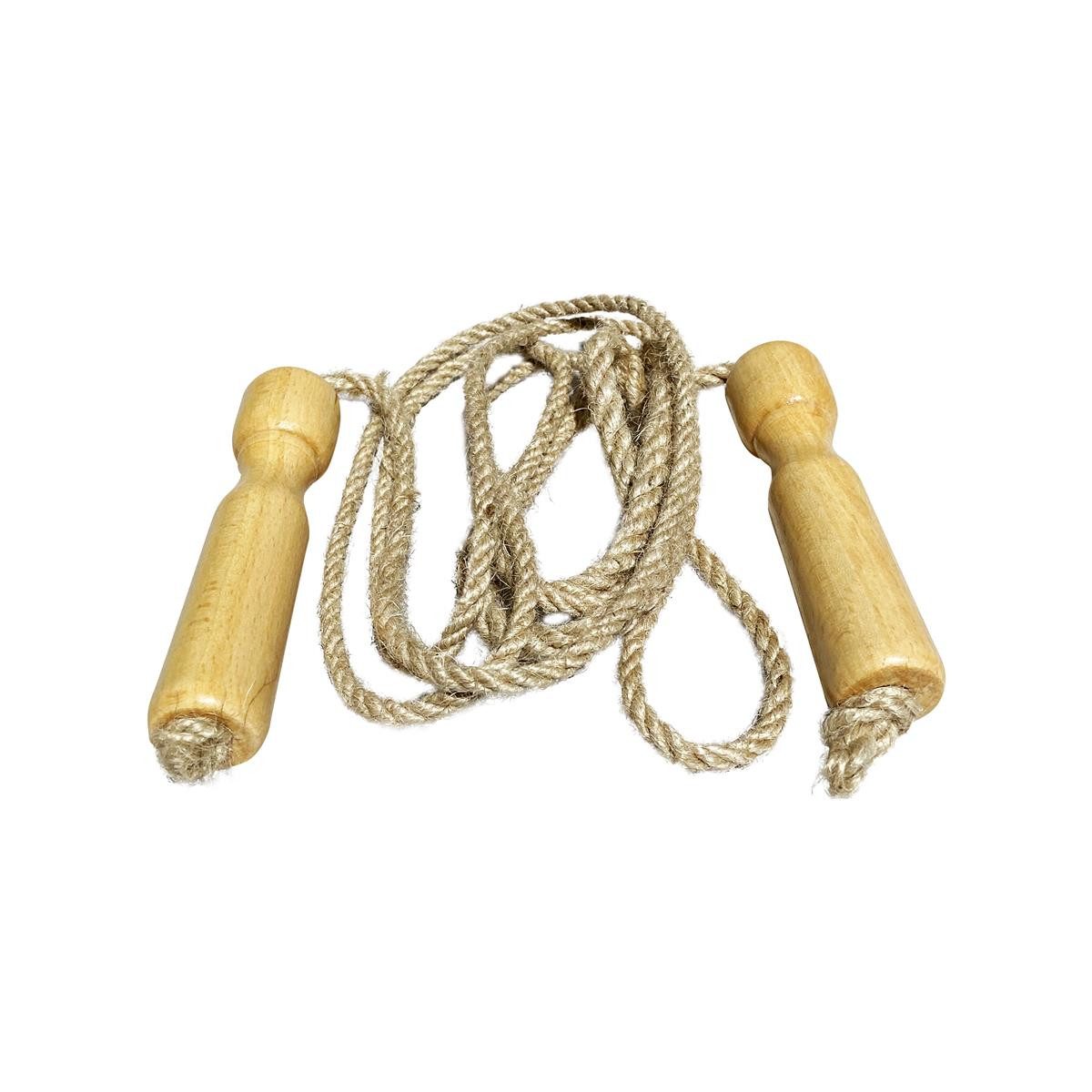 GICO Springseil Springseil Gymnastikseil aus Holz, L 235 cm, Indiv.verstellbarn3002