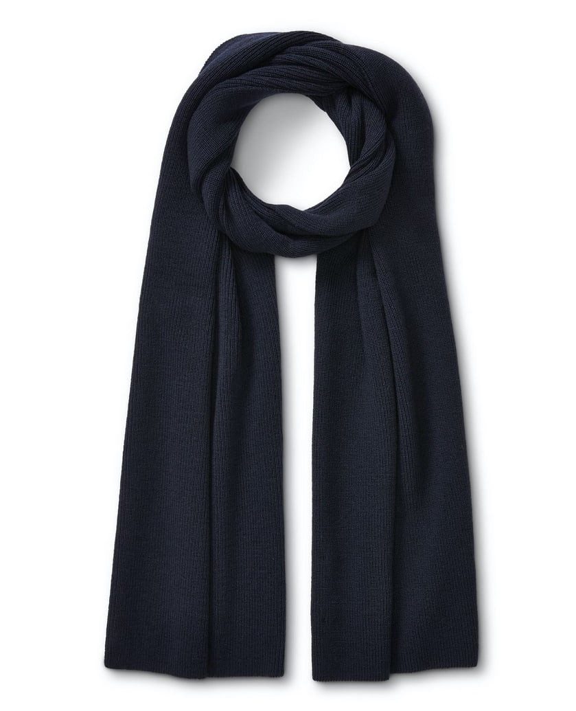 FALKE Schal Winterschal (feiner Merinowolle) nachtblau 170cm x 30cm - 1 Stück