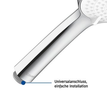 Duravit Handbrause DURAVIT Handbrause 3jet110 MinusFlow Duschbrause Duschkopf Regendusche, 3 Strahlarten