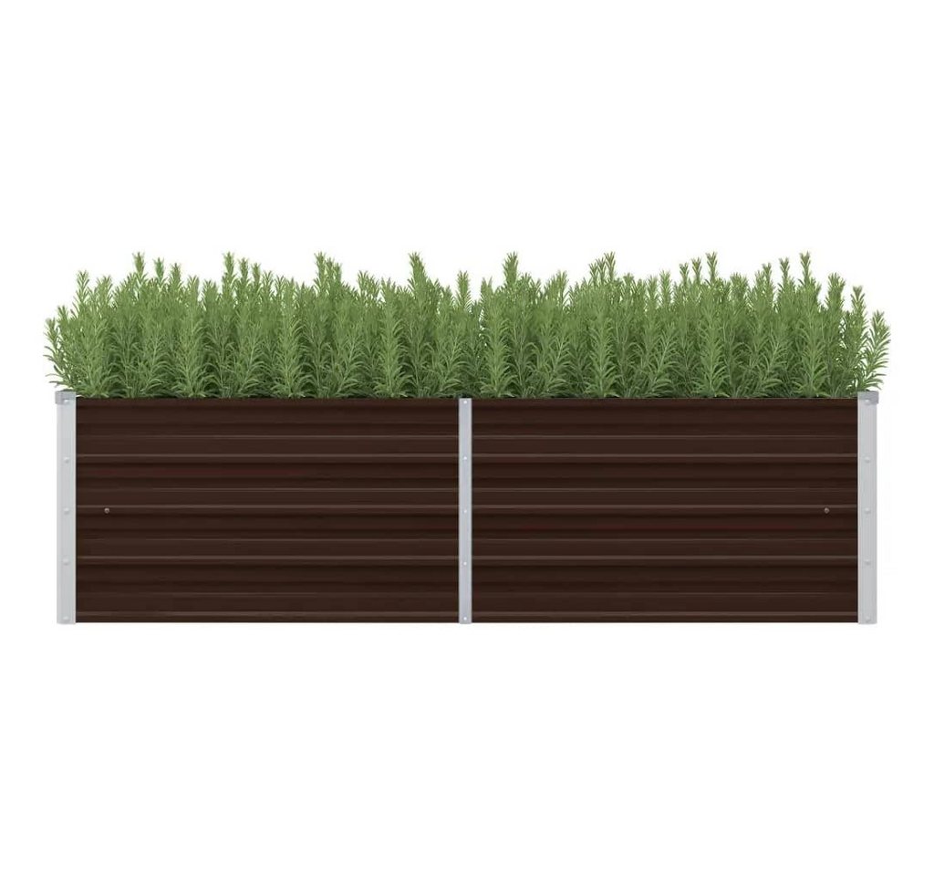 Thumbnail - vidaXL Hochbeet, Garten-Hochbeet Braun 160 x 40 x 45 cm Verzinkter Stahl