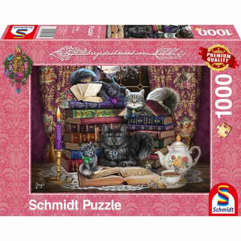 Schmidt Spiele Puzzle Märchenstunde mit Katzen Birgid Ashwood, 1000 Puzzleteile